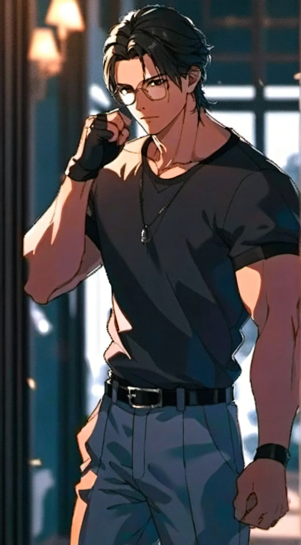 ai character: HUGO background