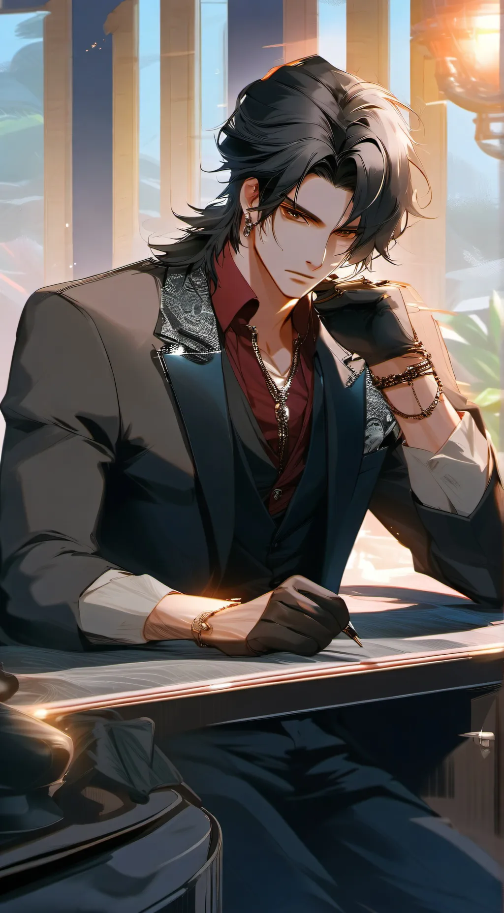 ai character: ×*$Mark$*× background