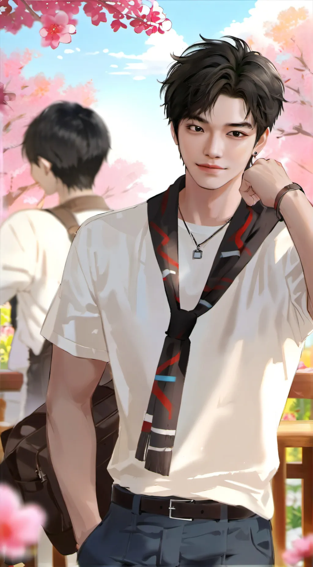 ai character: 😈👻𝔸𝕝𝕖𝕩👻😈 background