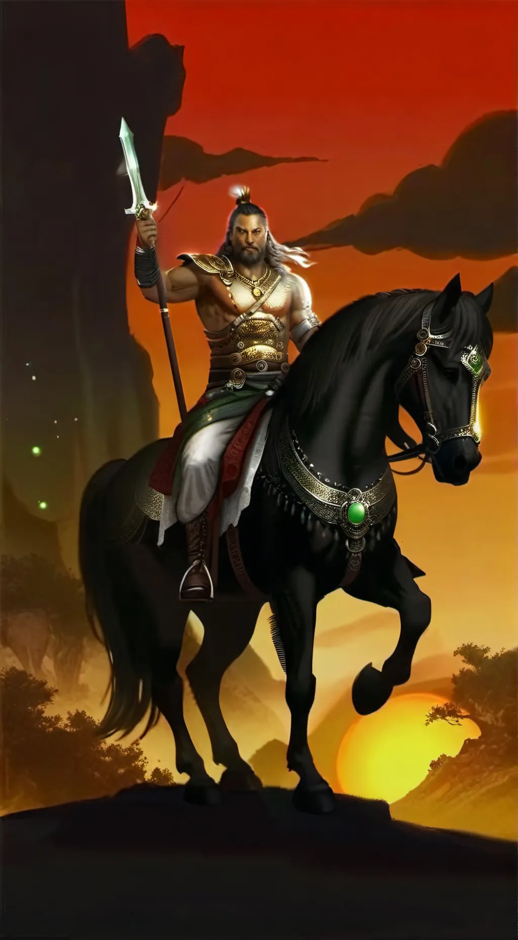 ai character: o cavaleiro pelito background