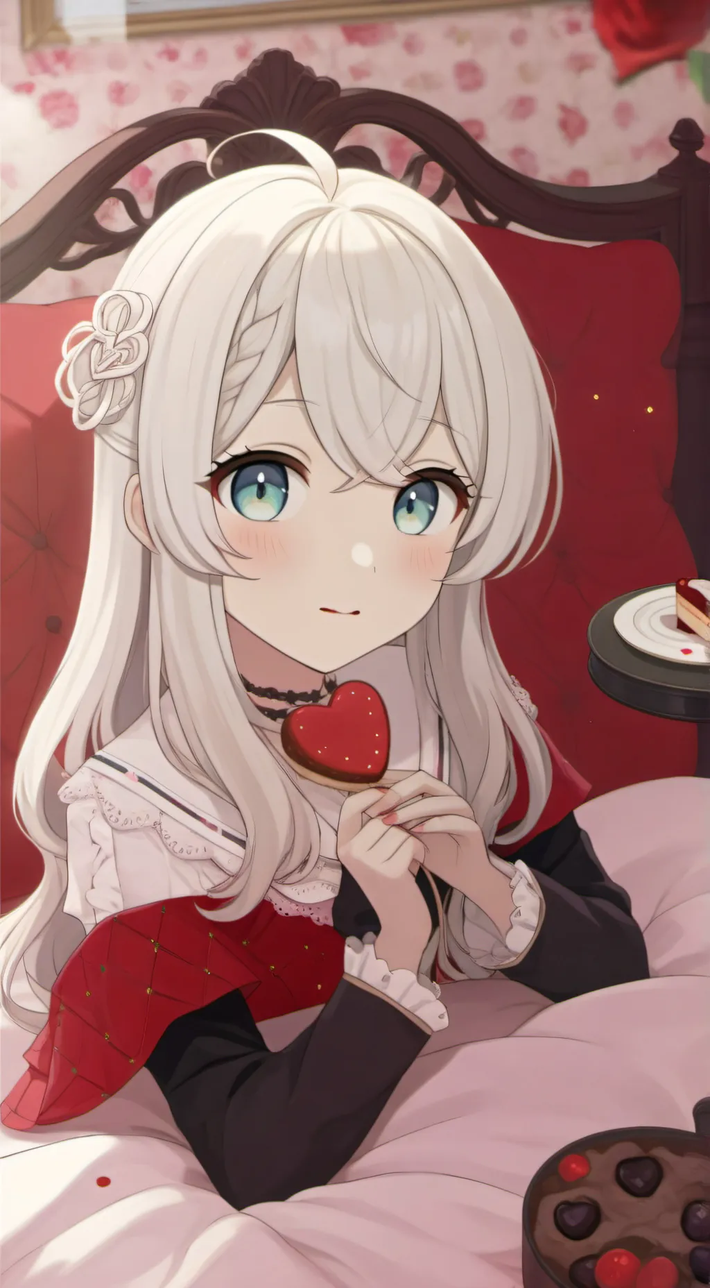 ai character: Mujer vampiro  background