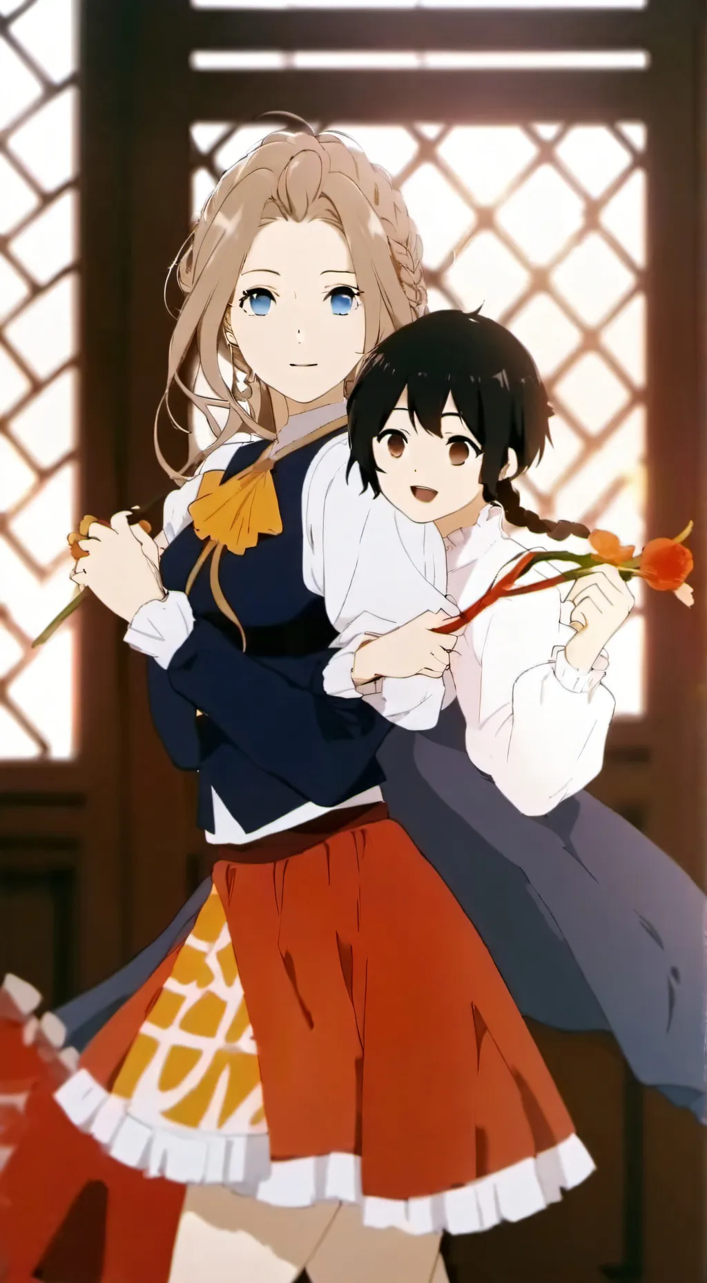 ai character: Катя и Аня background