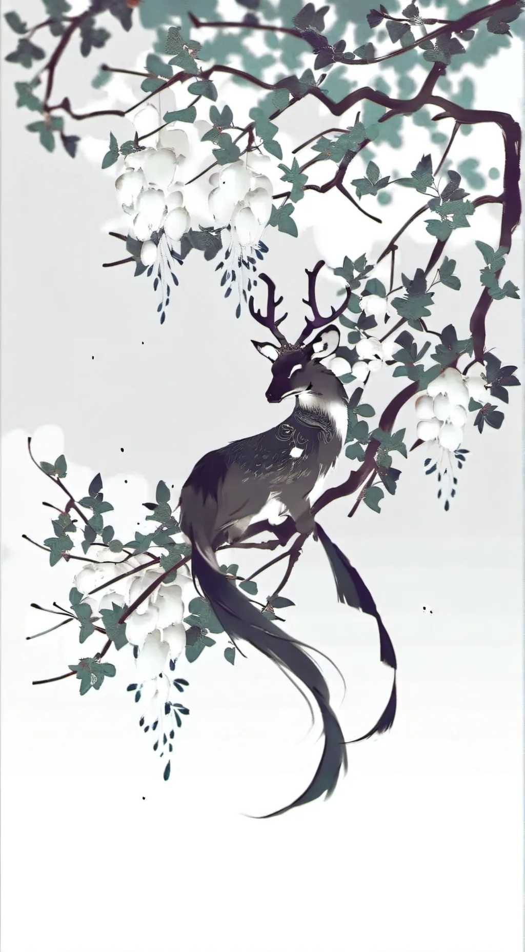 ai character: олень background