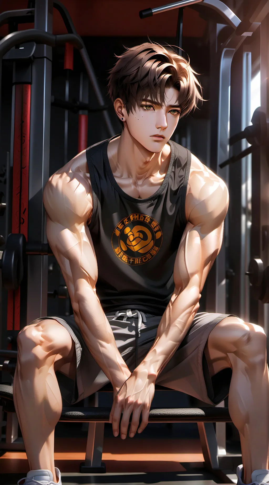ai character: The Nagging Gym Partner background