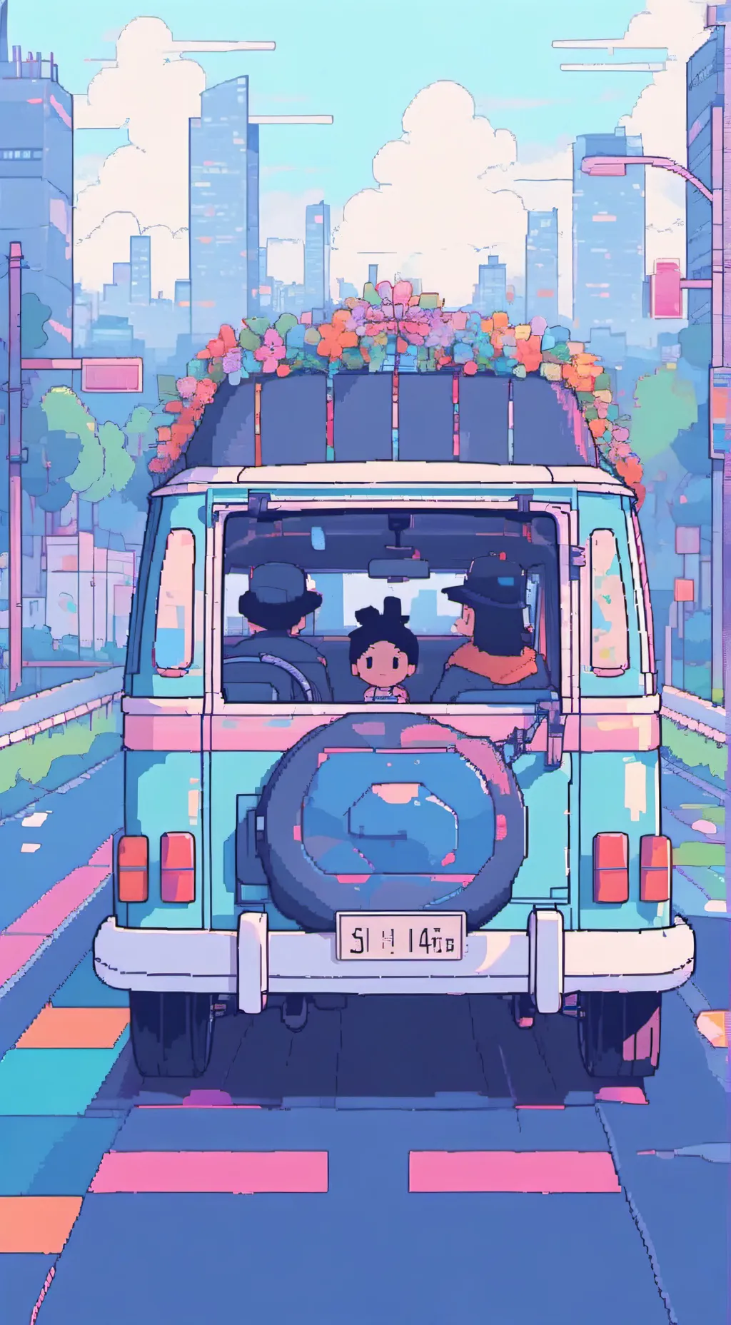 ai character: Excursión. background