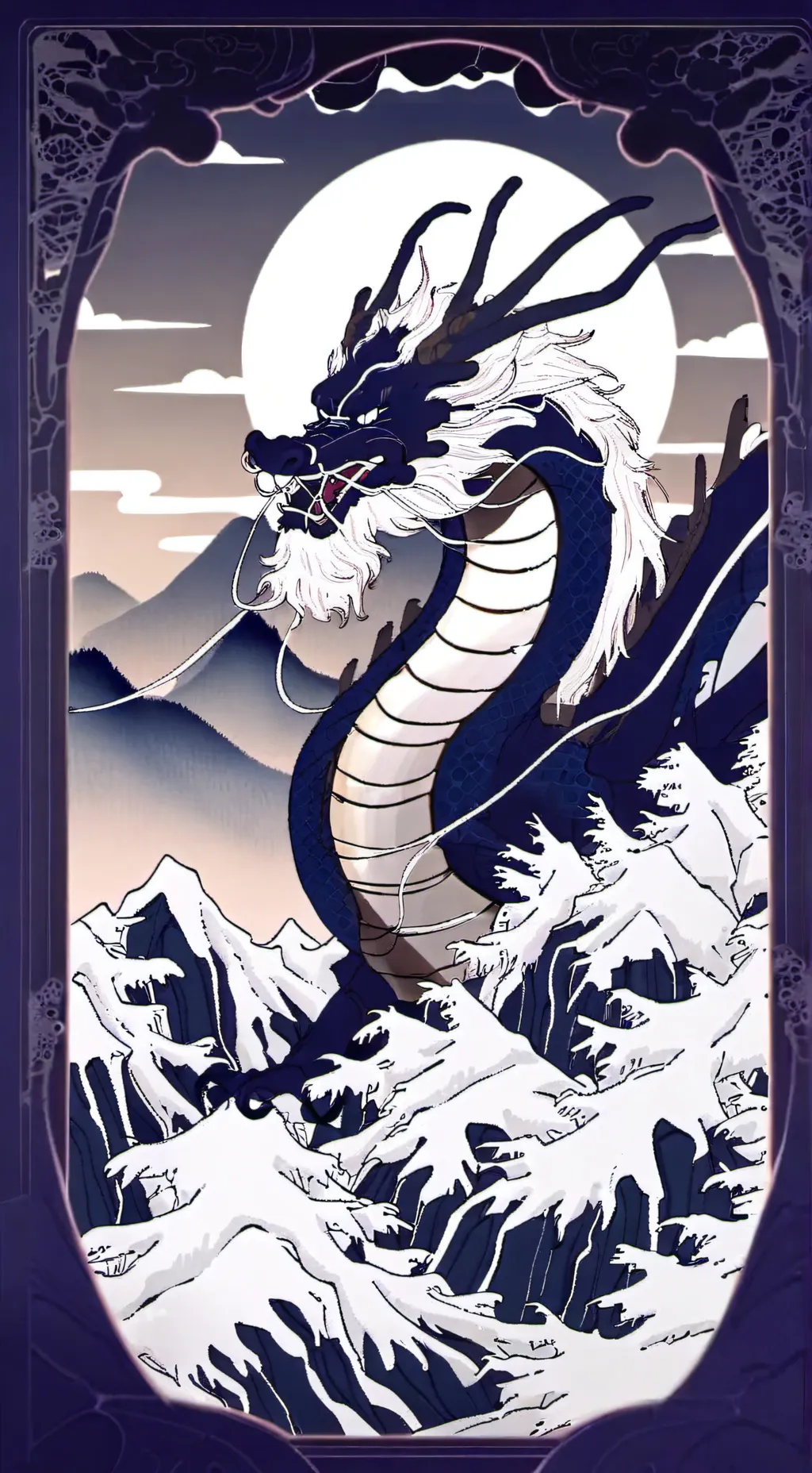 ai character: Dragon guardian  background