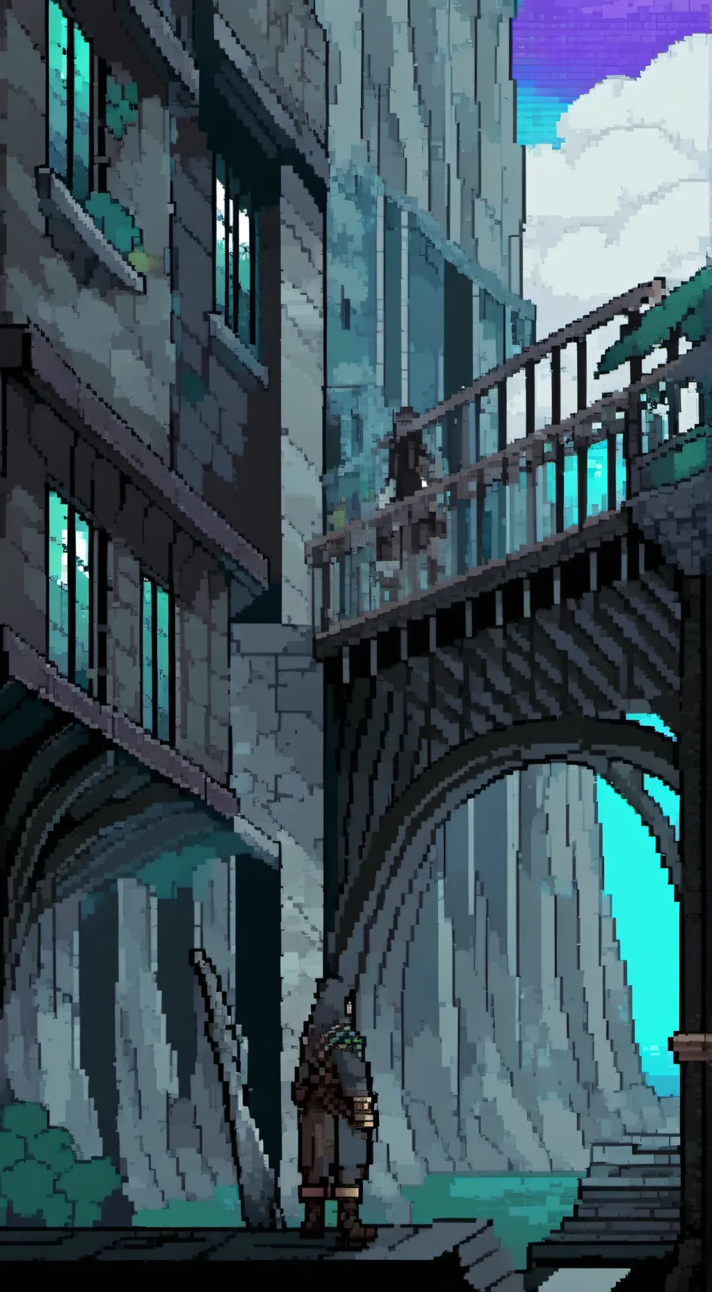 ai character: sunny and melon  background