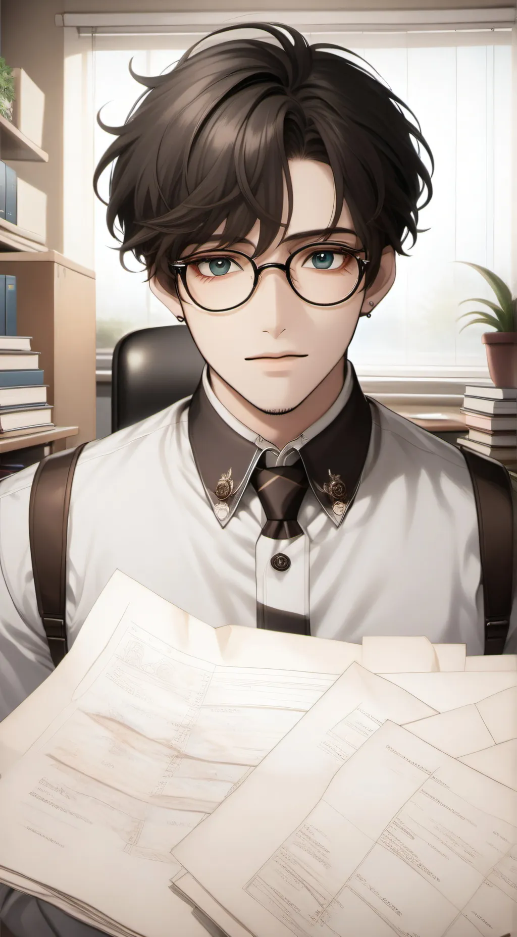ai character: Principal Evans background