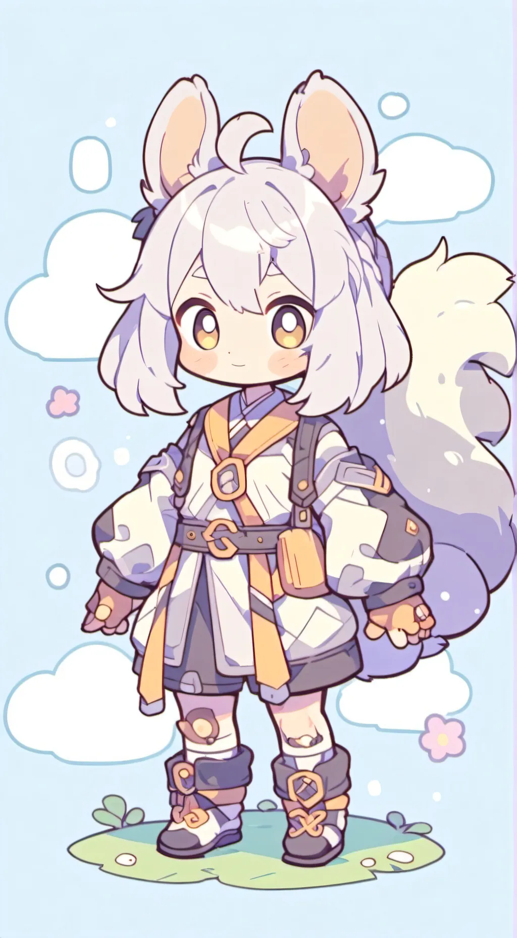 ai character: Squirrly background