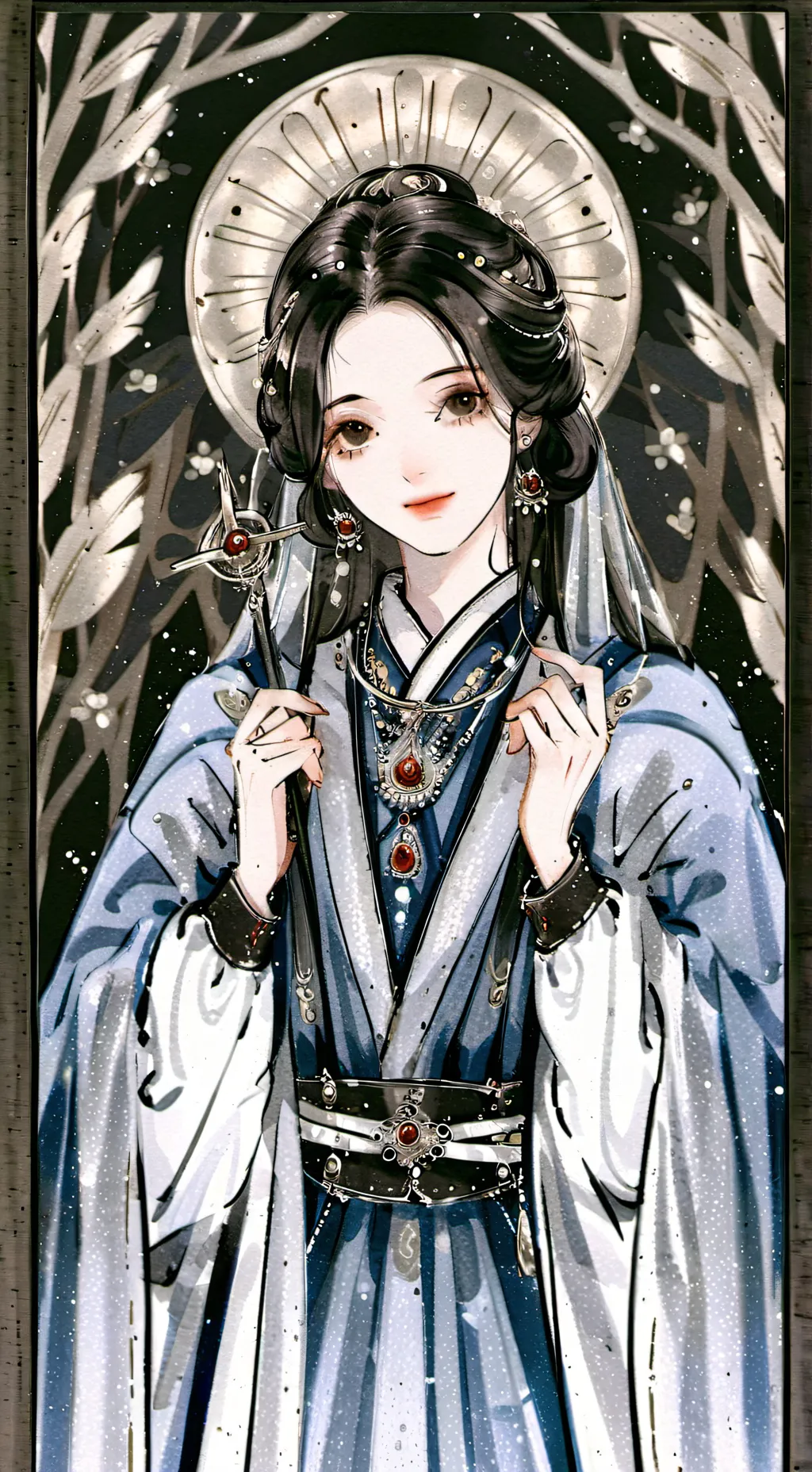 ai character: Denki caught in 4K background