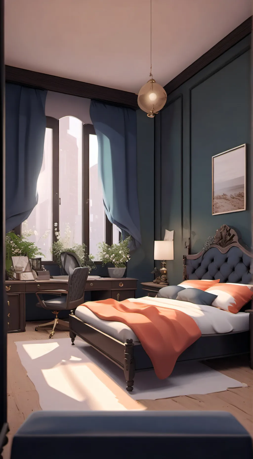 ai character: sleepover background