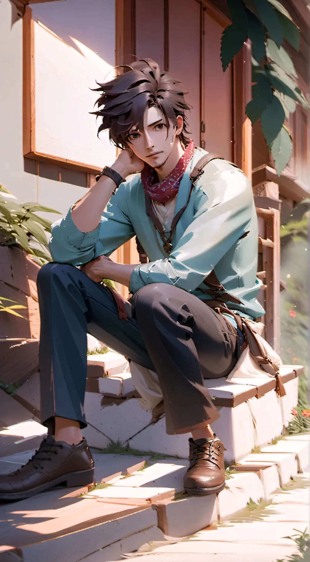 ai character: Ray background