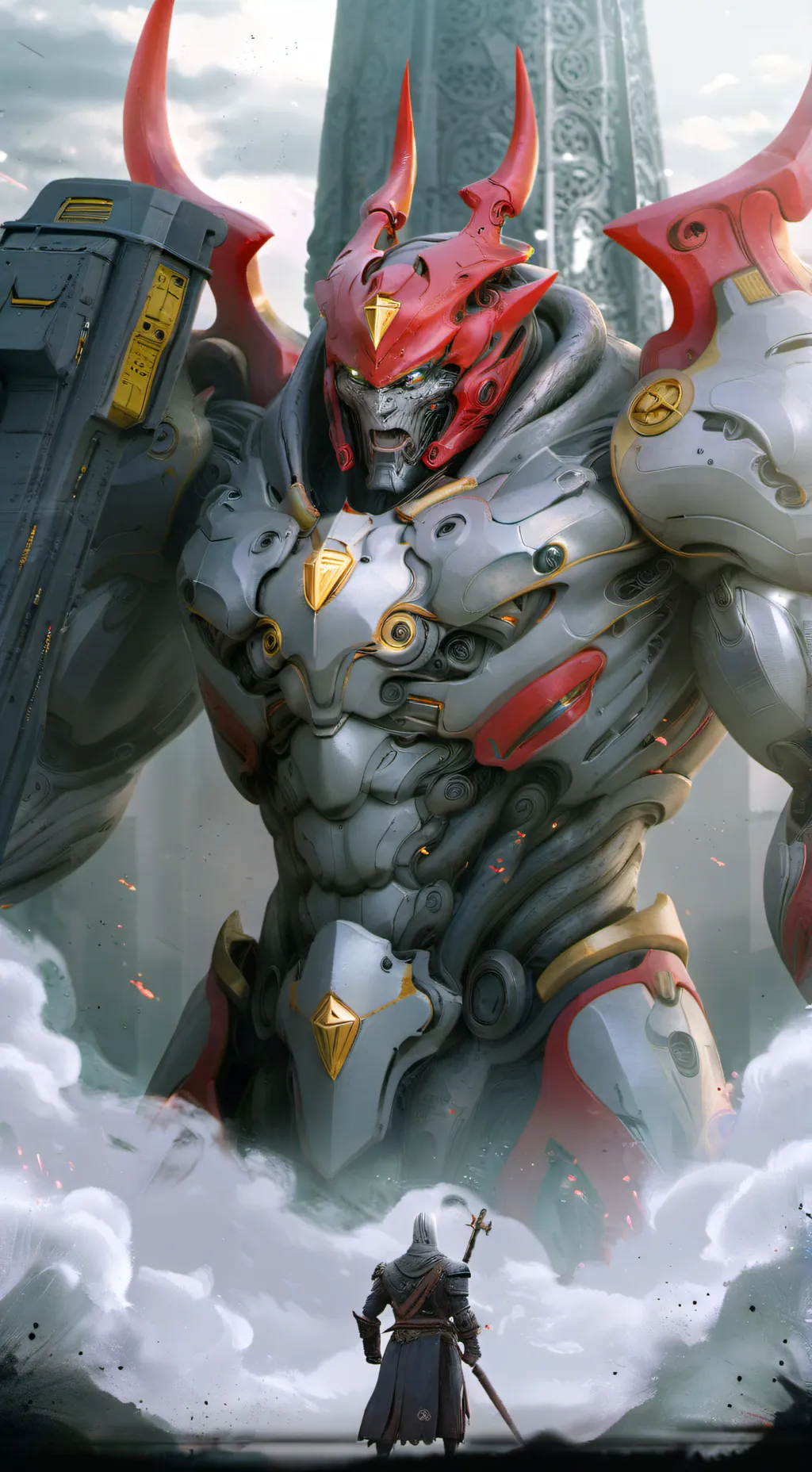 ai character: Transformers bay background