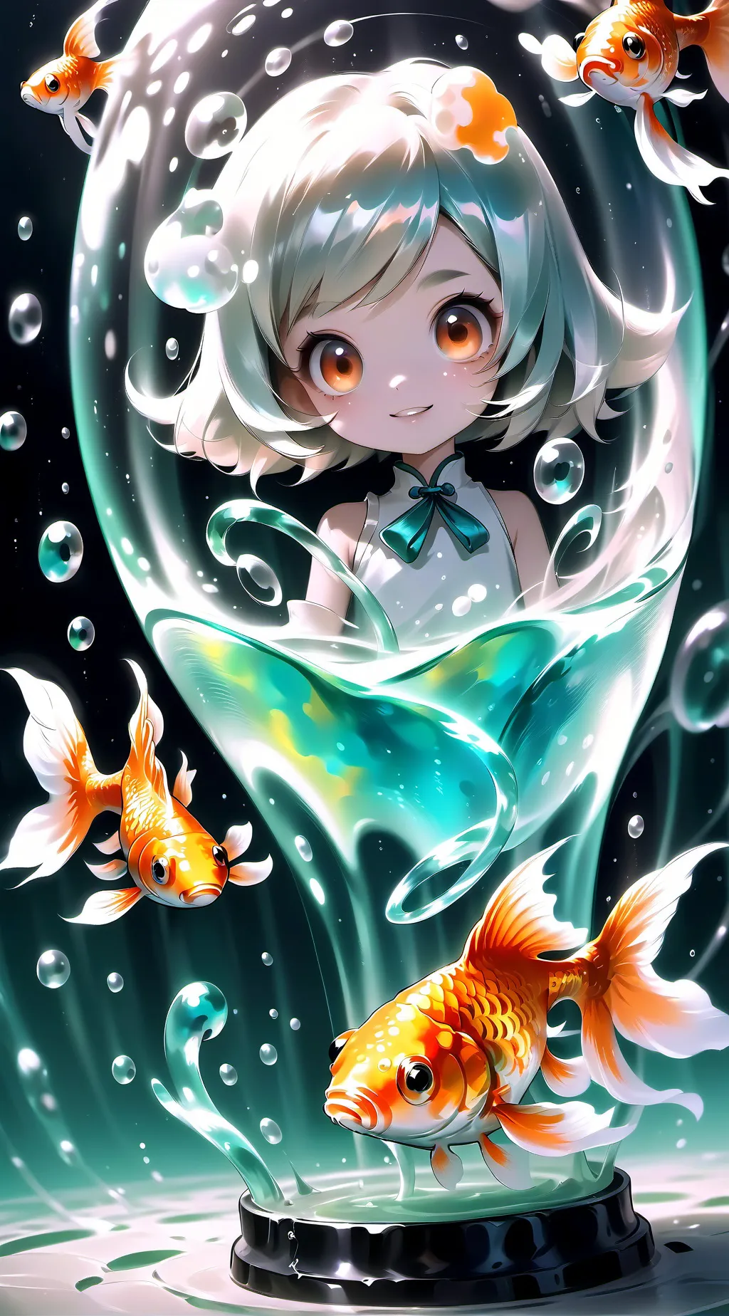 ai character: Orange Goldfish Sp background