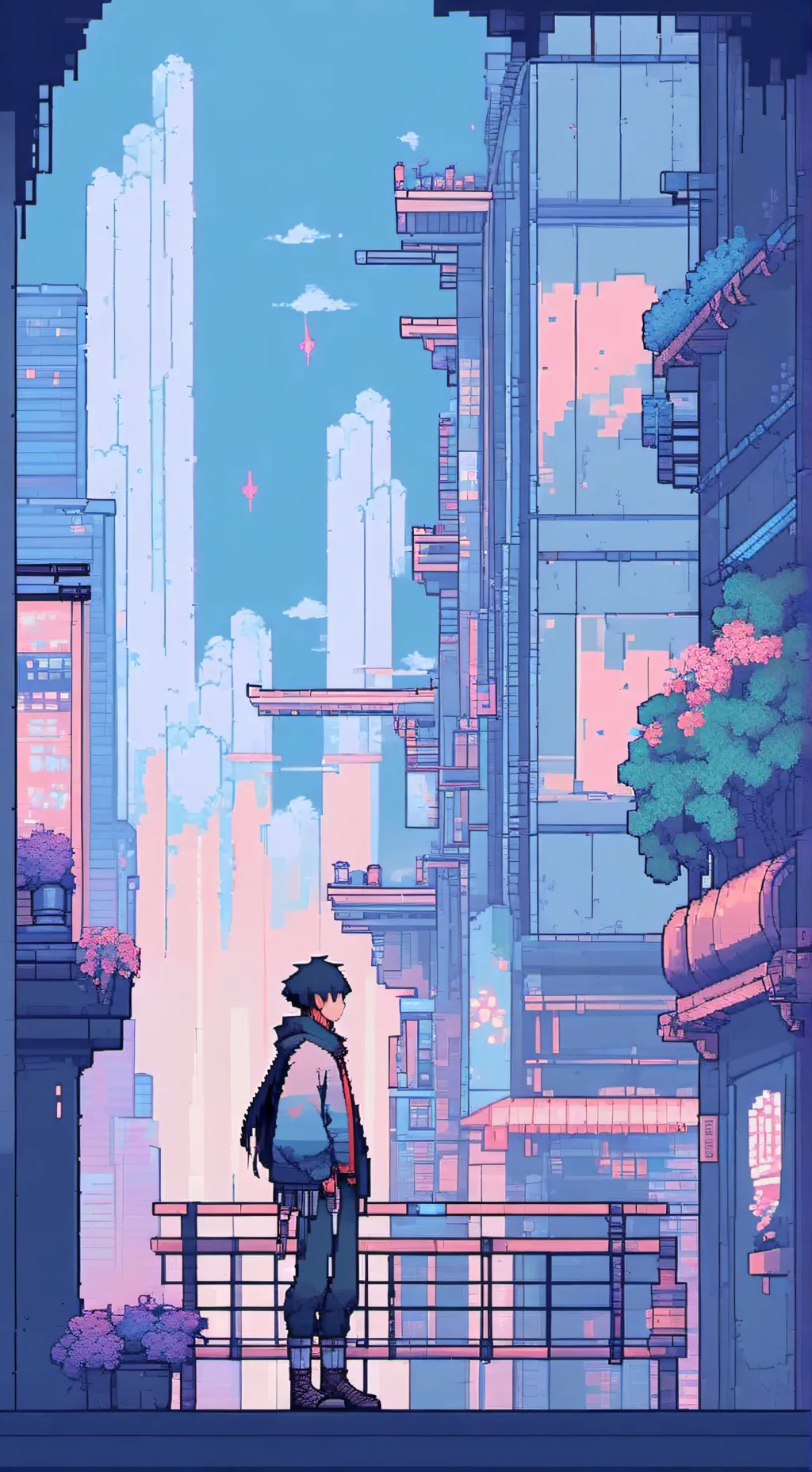 ai character: lost city background