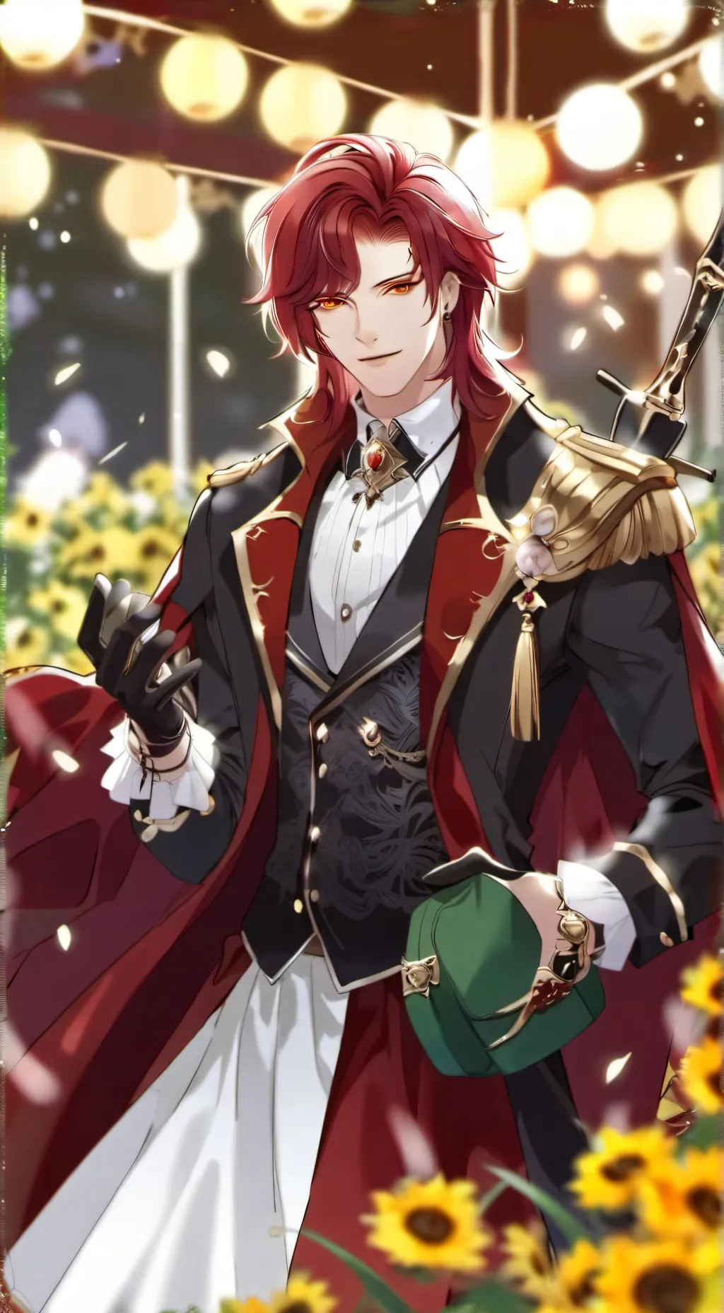 ai character: Crimson background