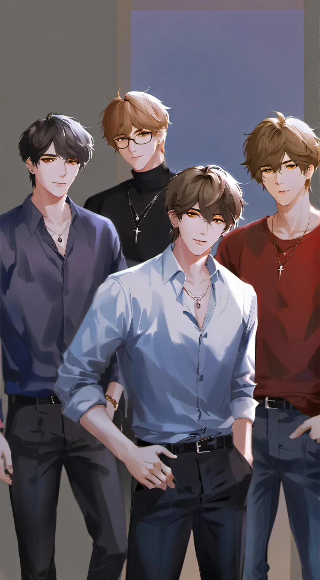 ai character: N E S W background