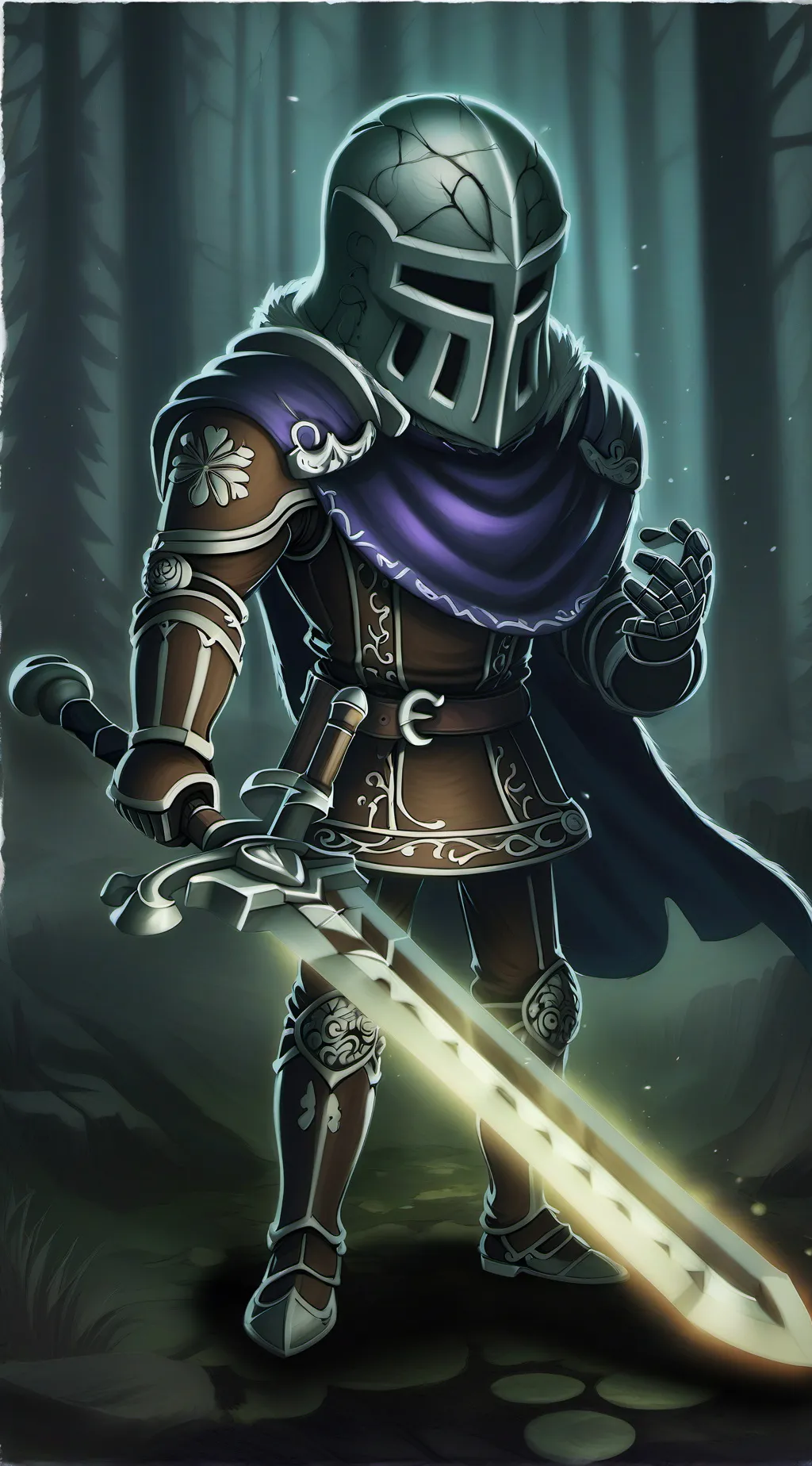 ai character: Shadow Knight Cook background