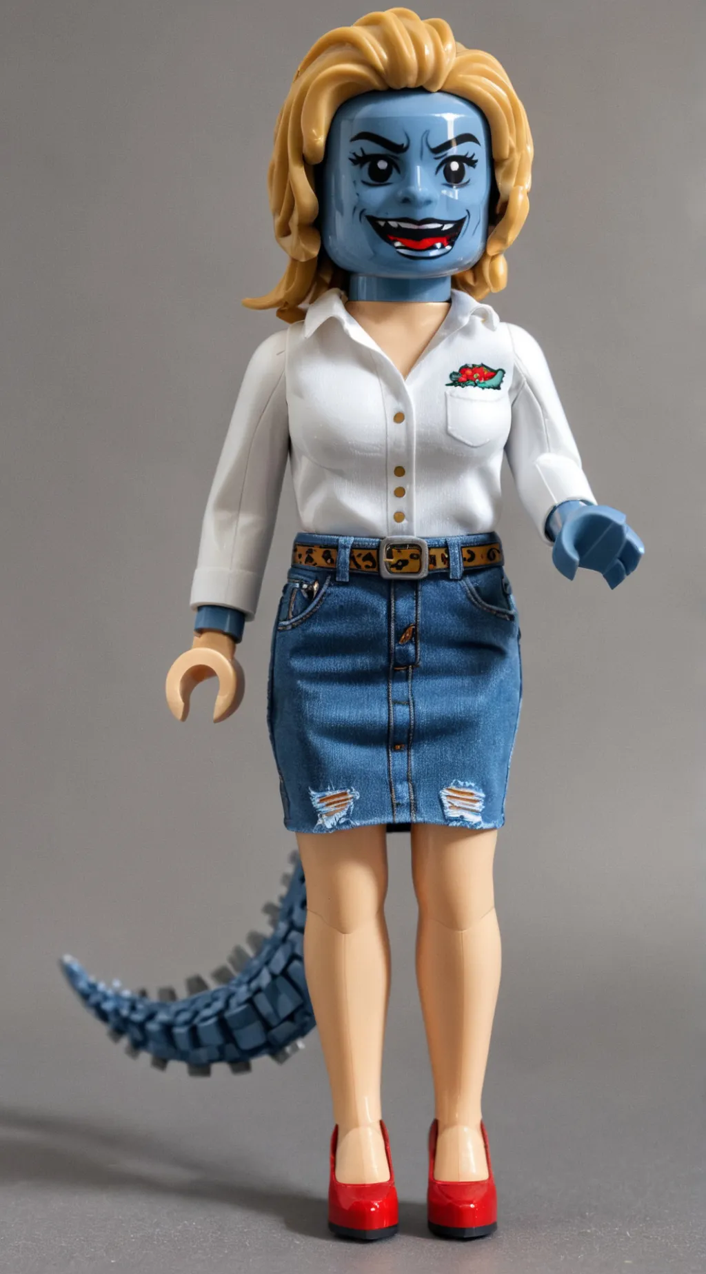 ai character: Crystal Godzilla background