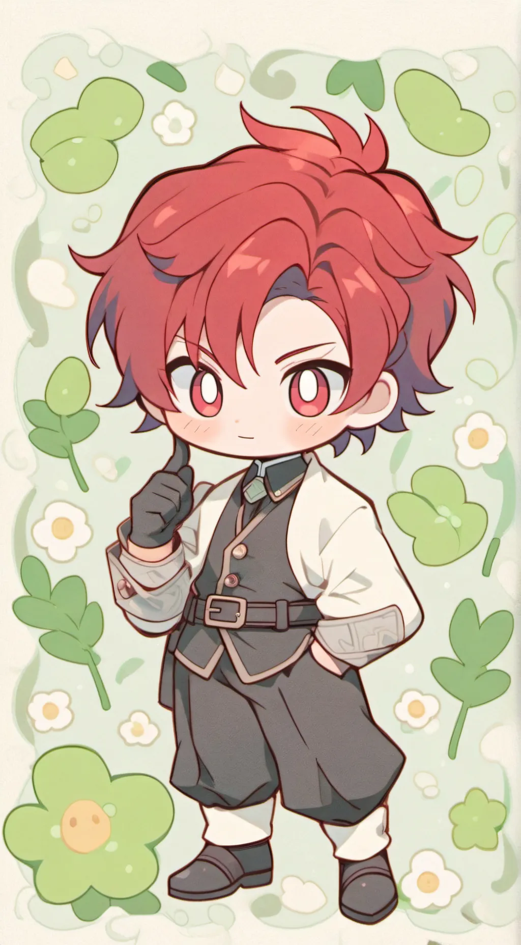 ai character: Blocky BFB background