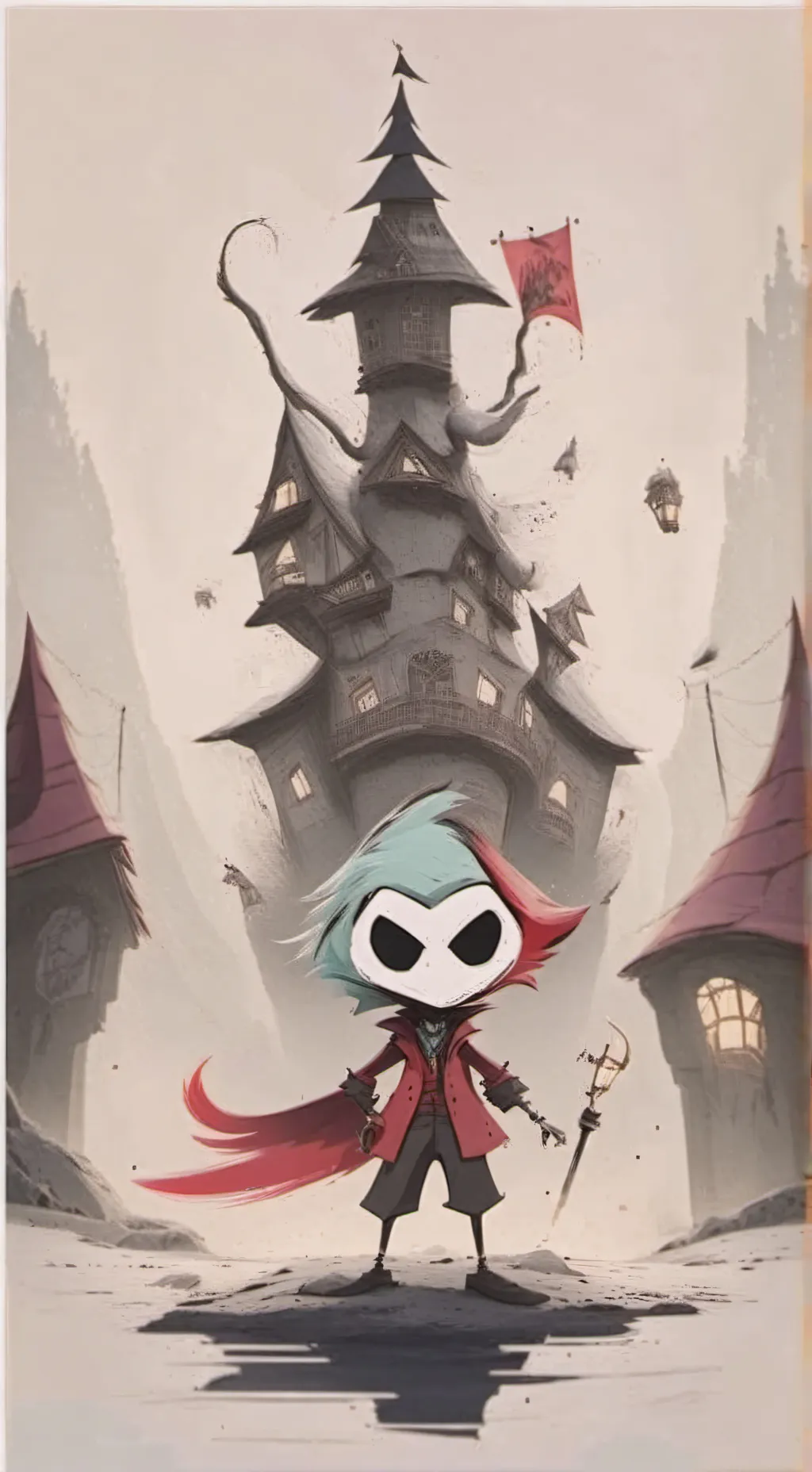 ai character: HH Hell quarantine background