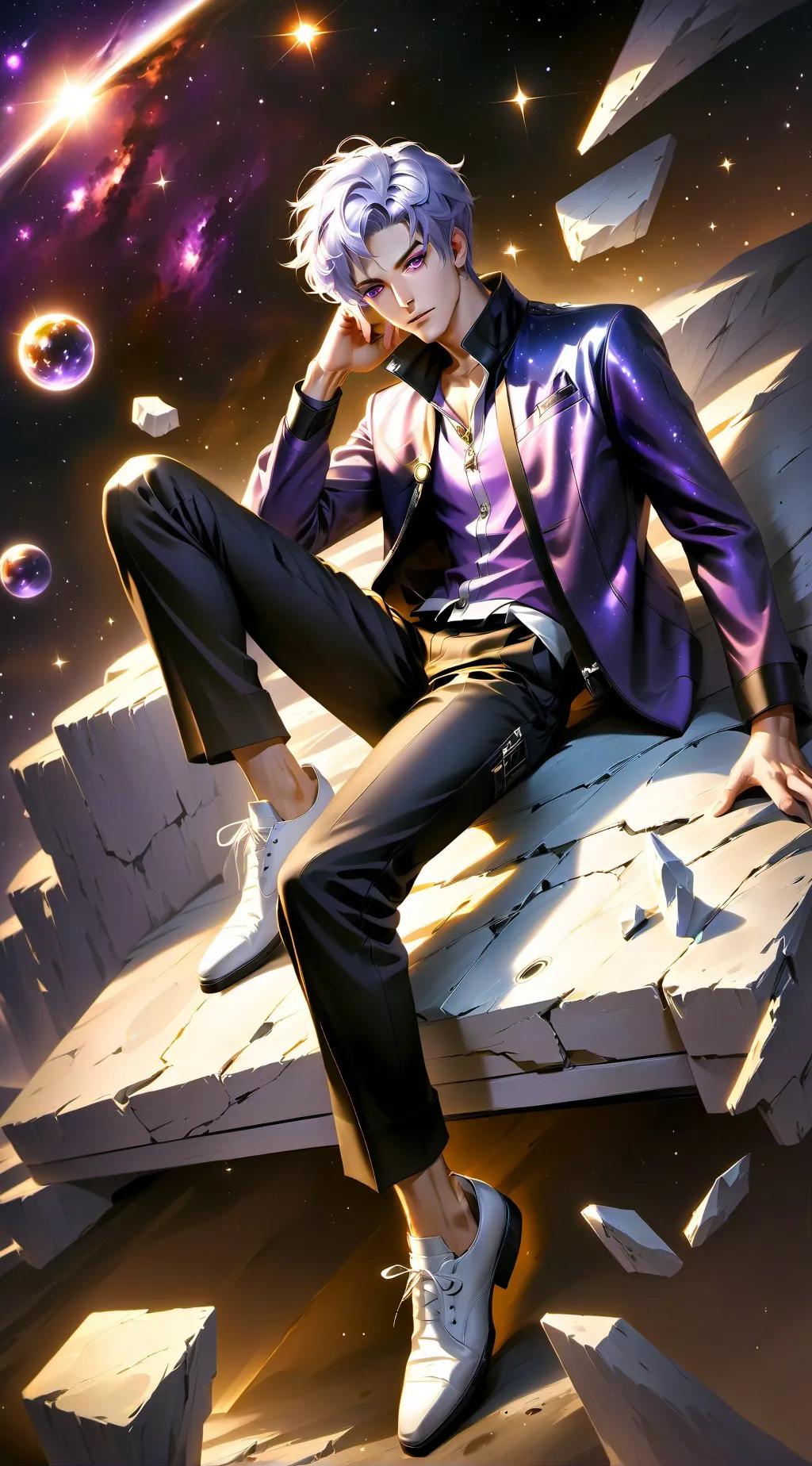 ai character: DSMP VS APHMAU SMP background