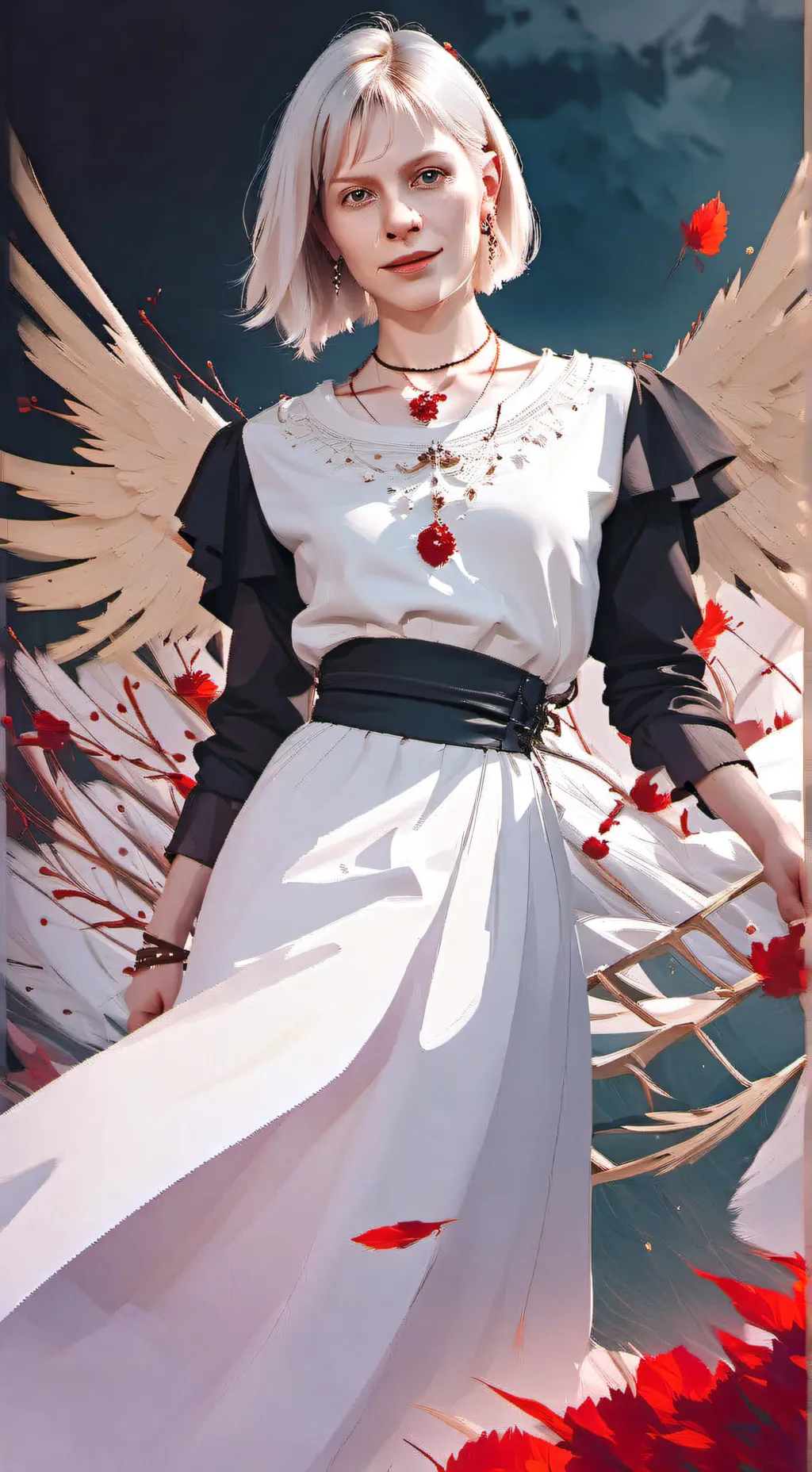 ai character: Aurora Aksnes background