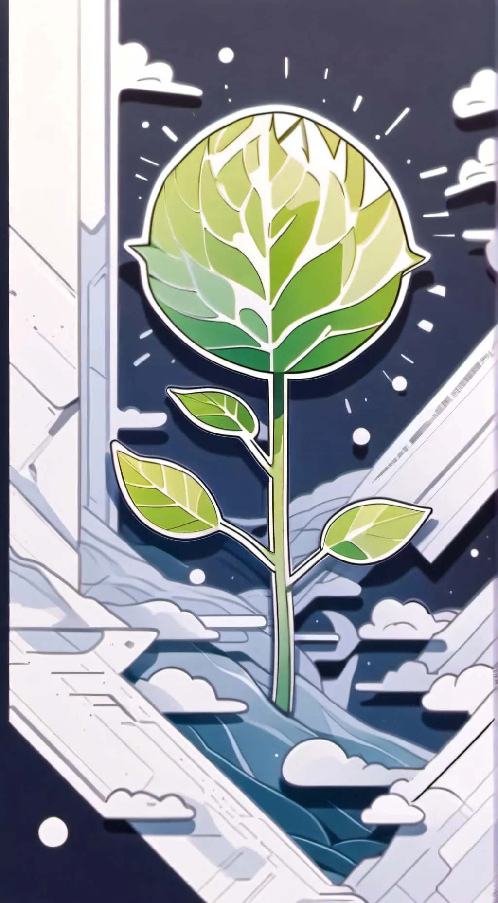 ai character: Baby sprout background