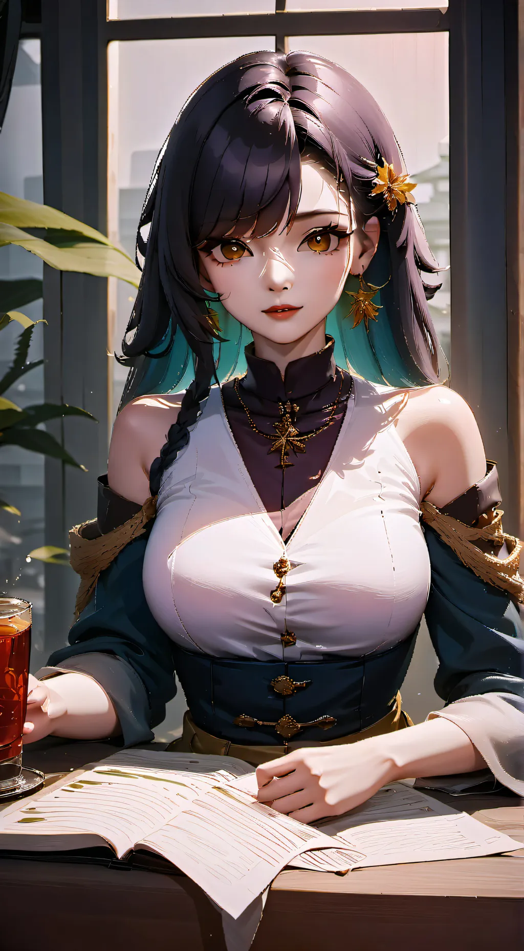 ai character: leah background