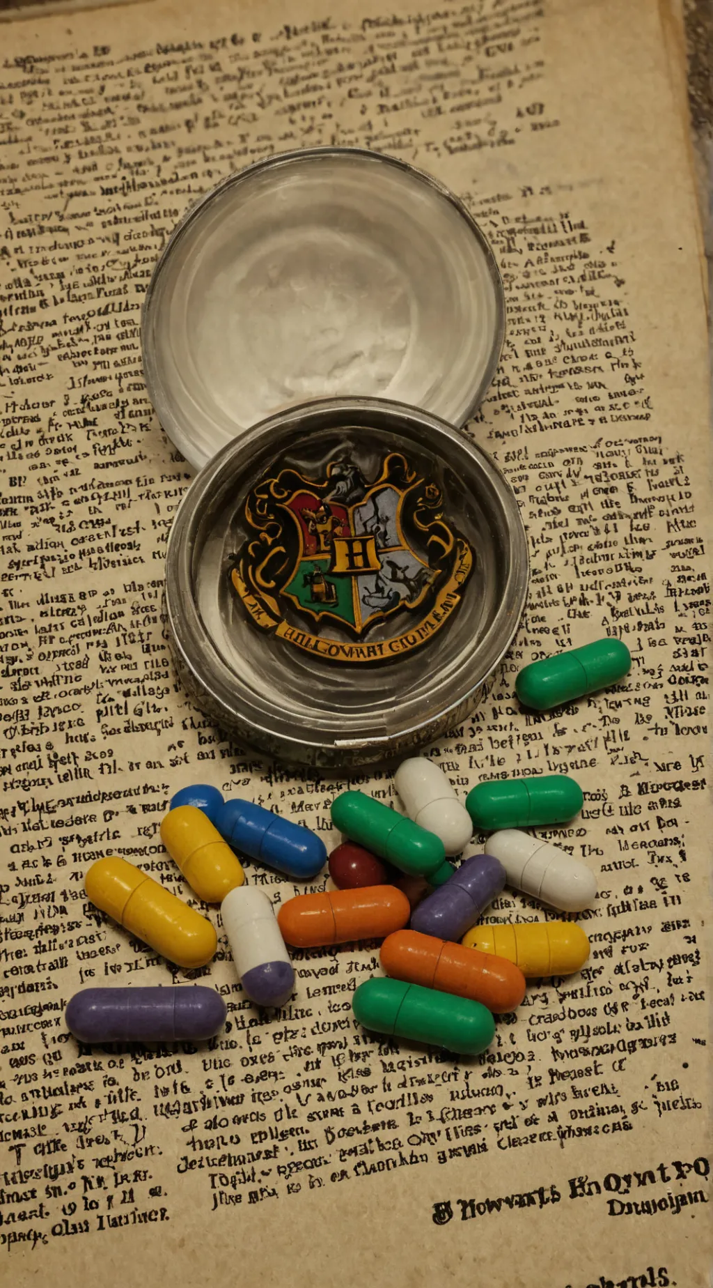 ai character: hp pill power background