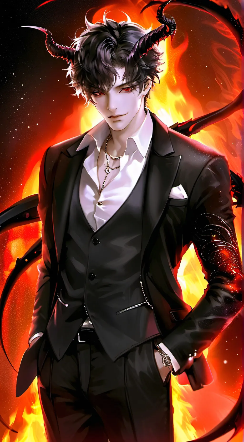ai character: Axel  background