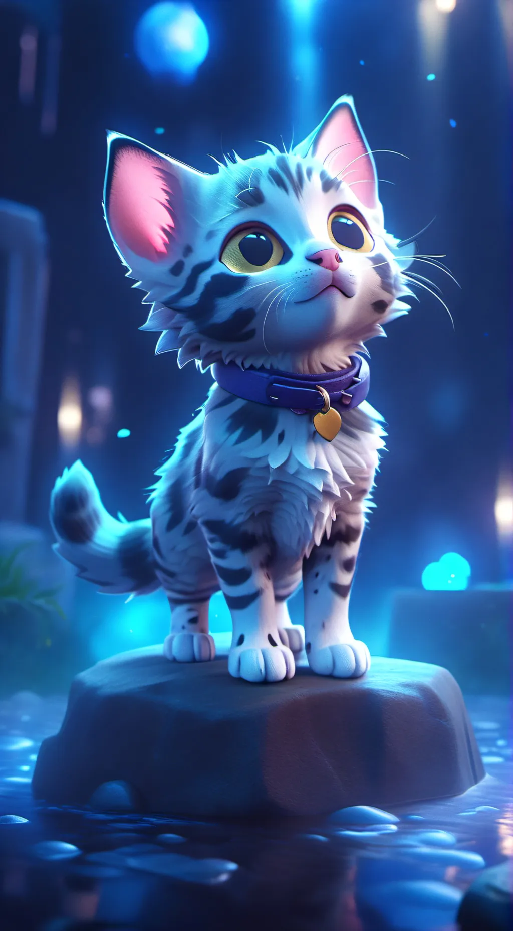 ai character: Cat background