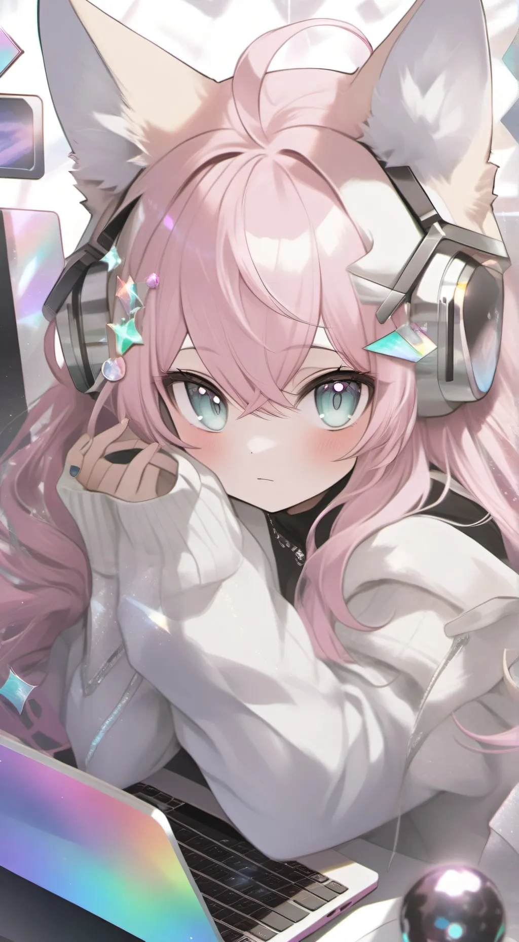 ai character: Pixel background