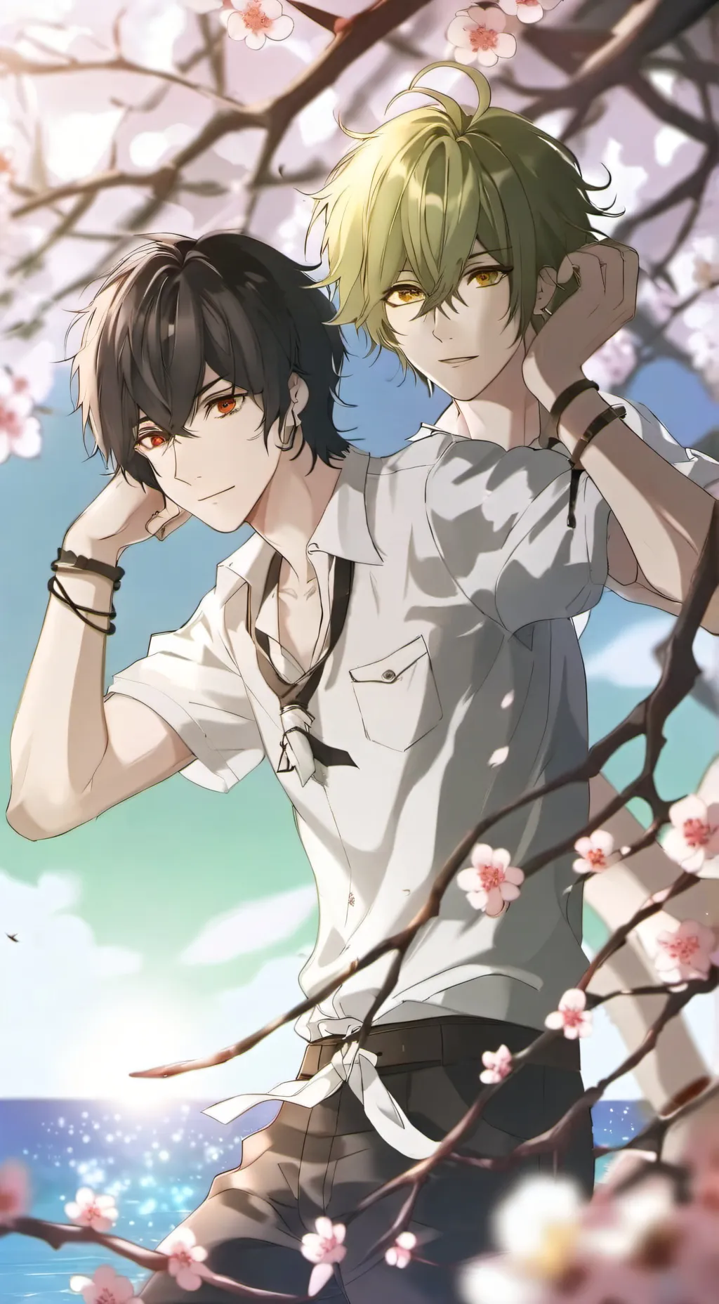 ai character: Andres y Camilo background