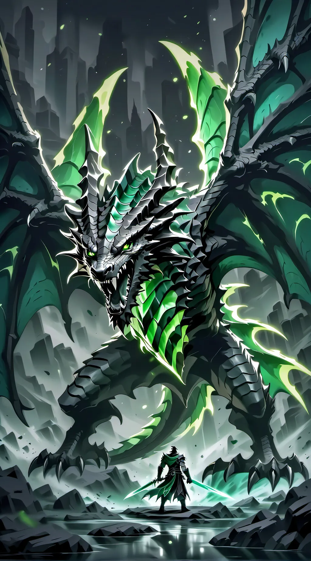 ai character: dragon background