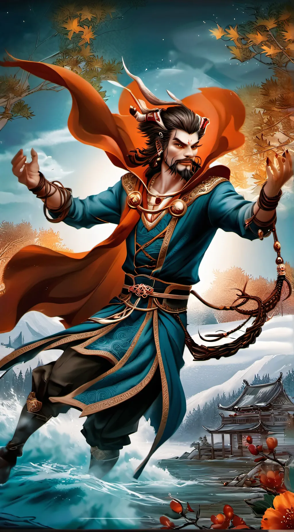 ai character: дракон background