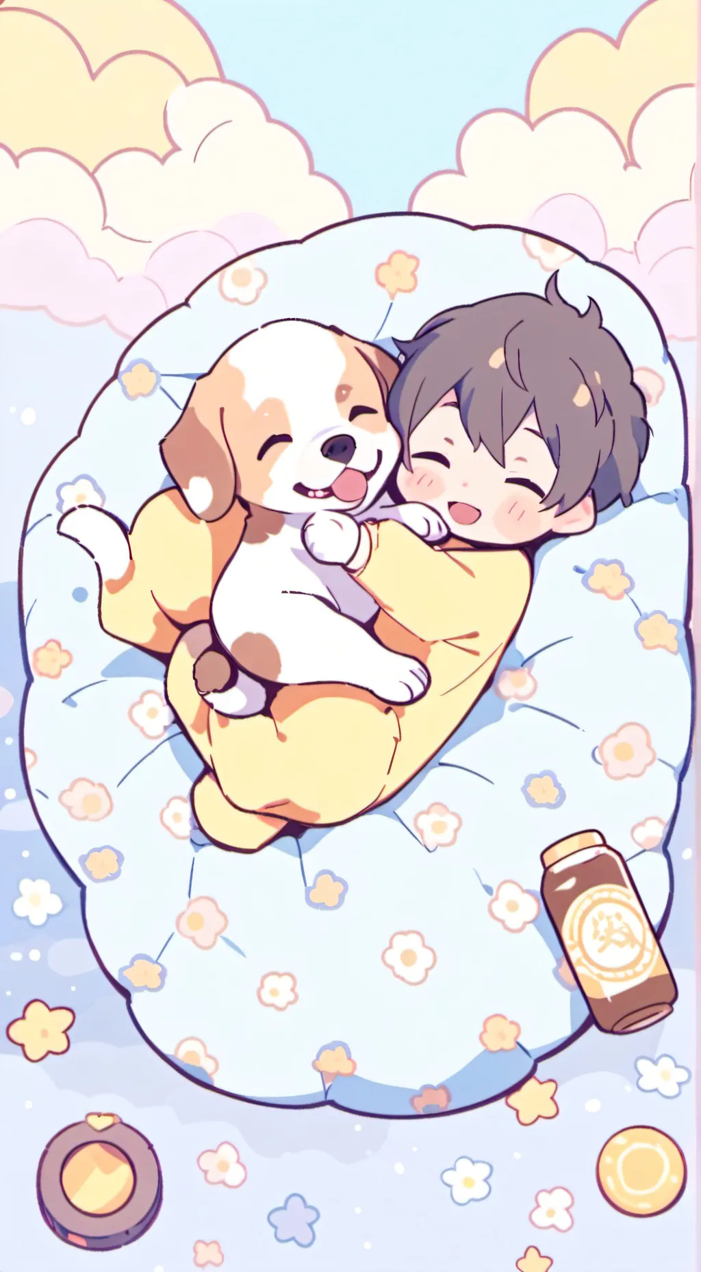 ai character: Baby dogday(pet) background