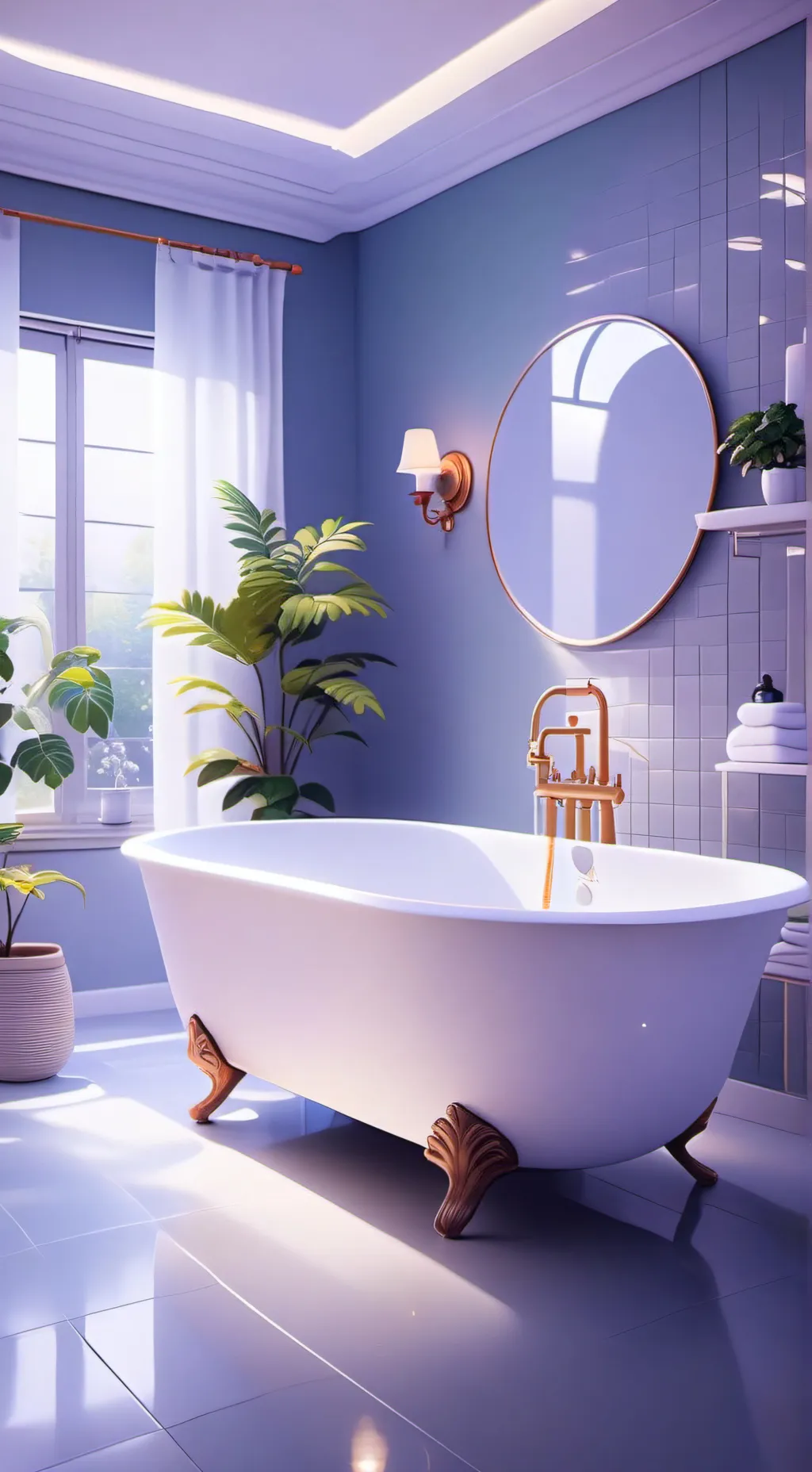 ai character: FPE Cat bath background