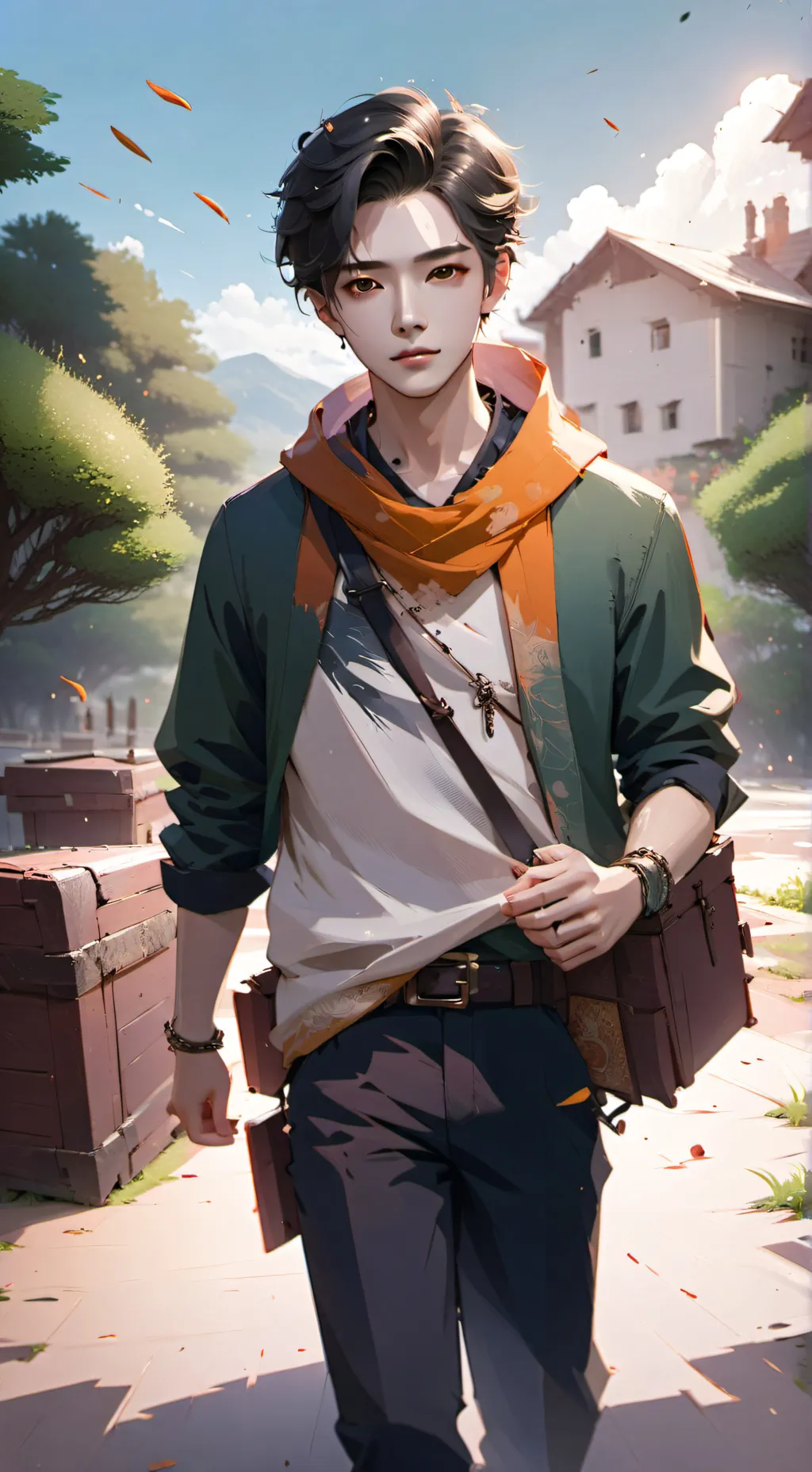 ai character: Leo background