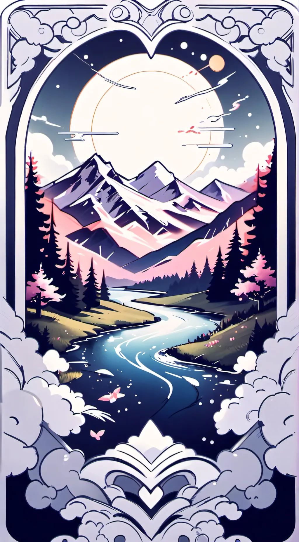 ai character: Paradise background