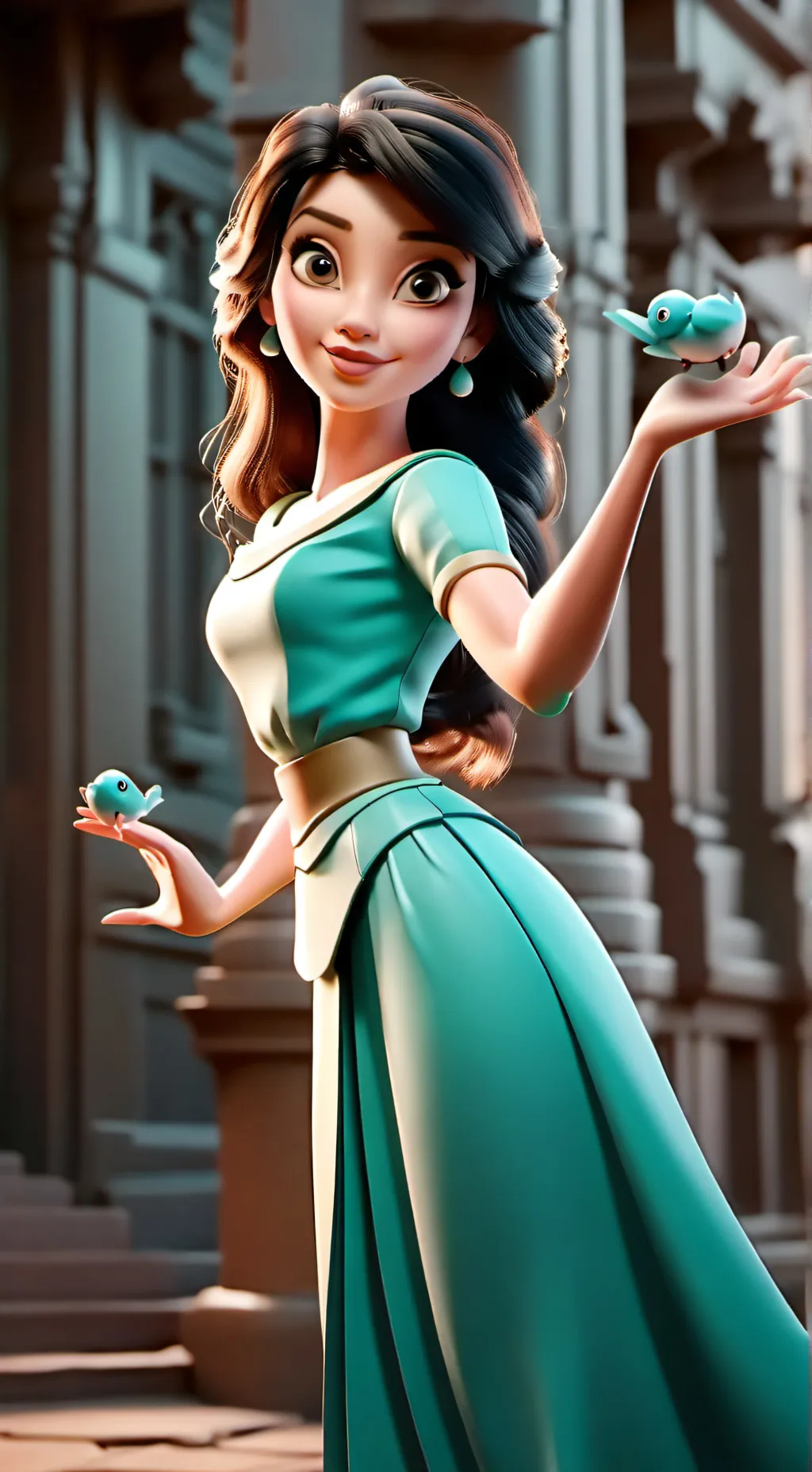 ai character: Ruby background