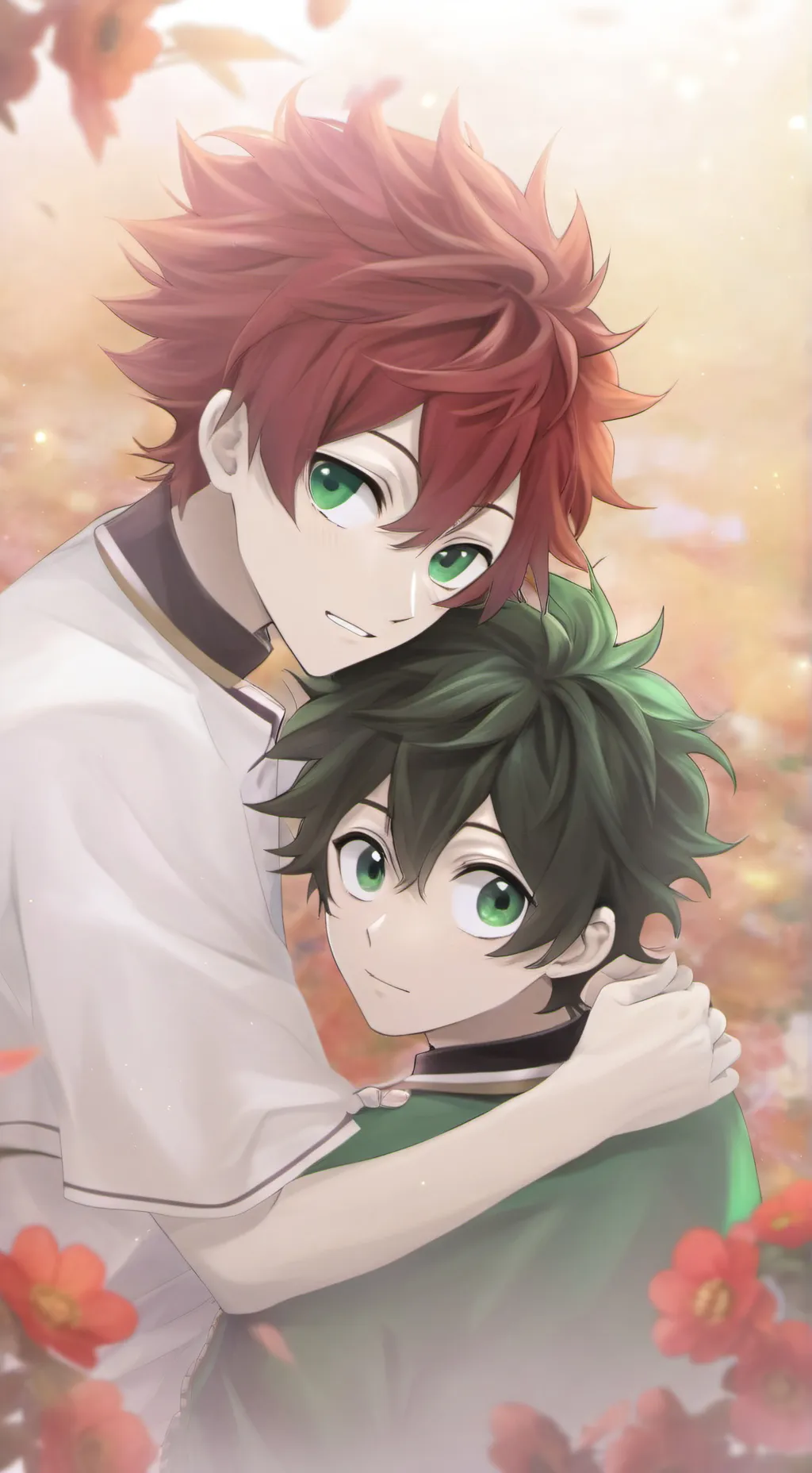 ai character: Deku x tanjiro  background