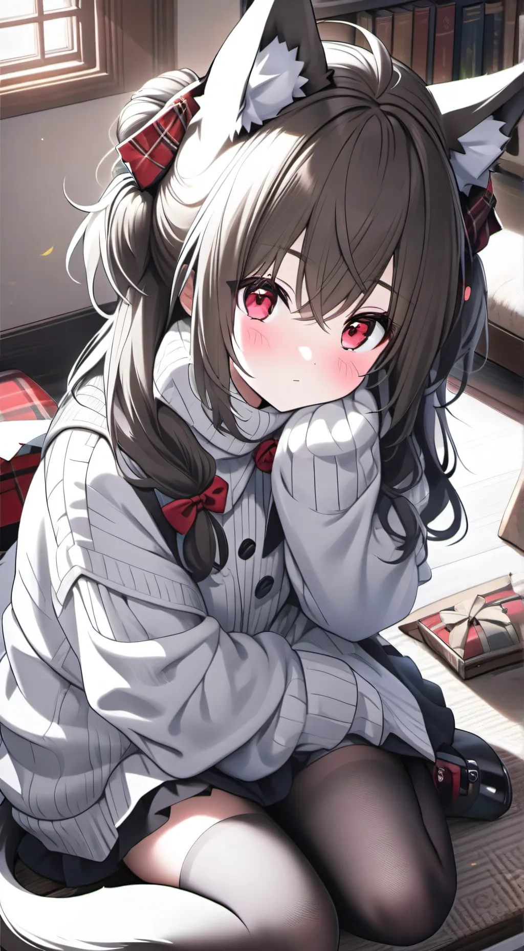 ai character: Ruby the Red Spirit background