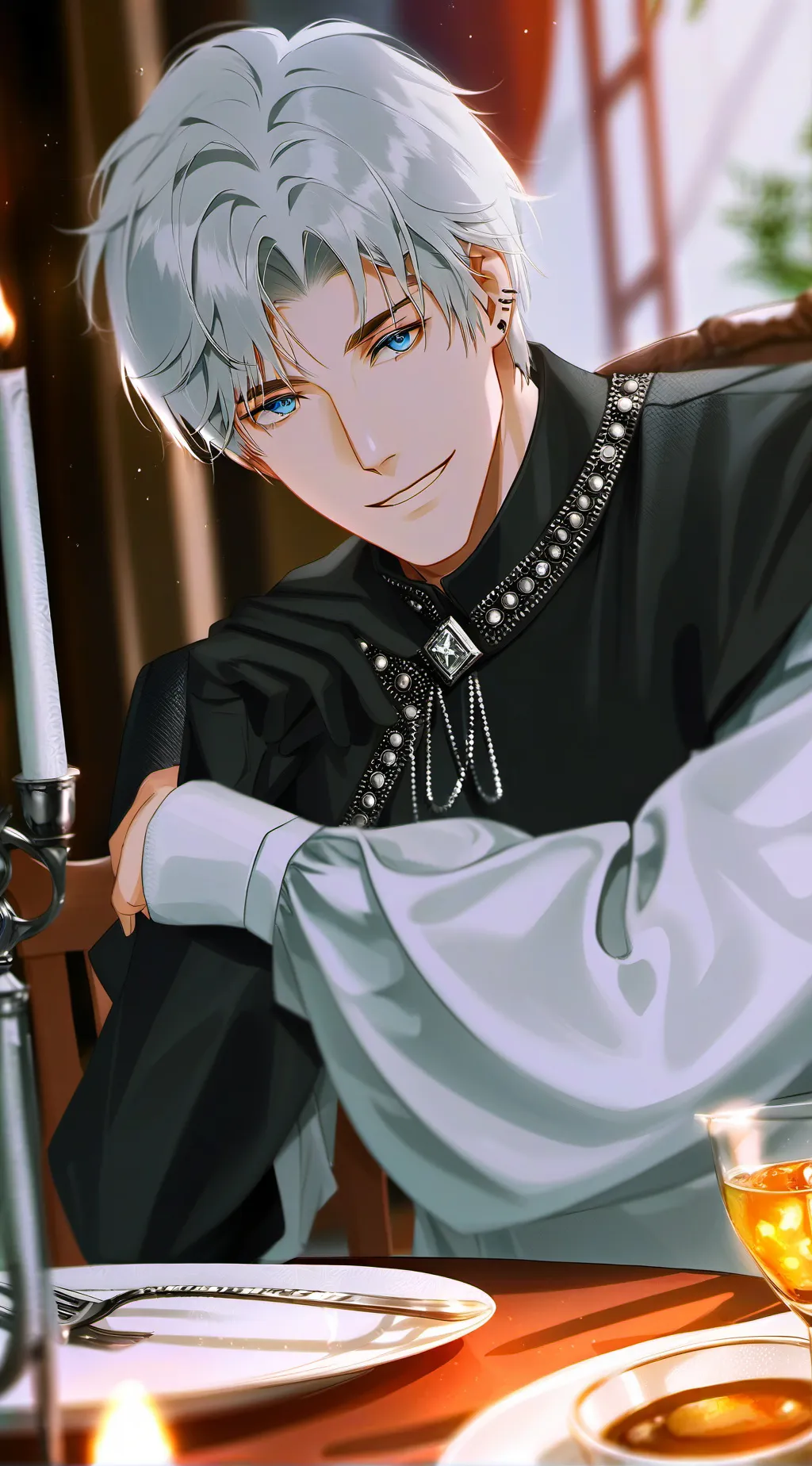 ai character: Sebastián  background