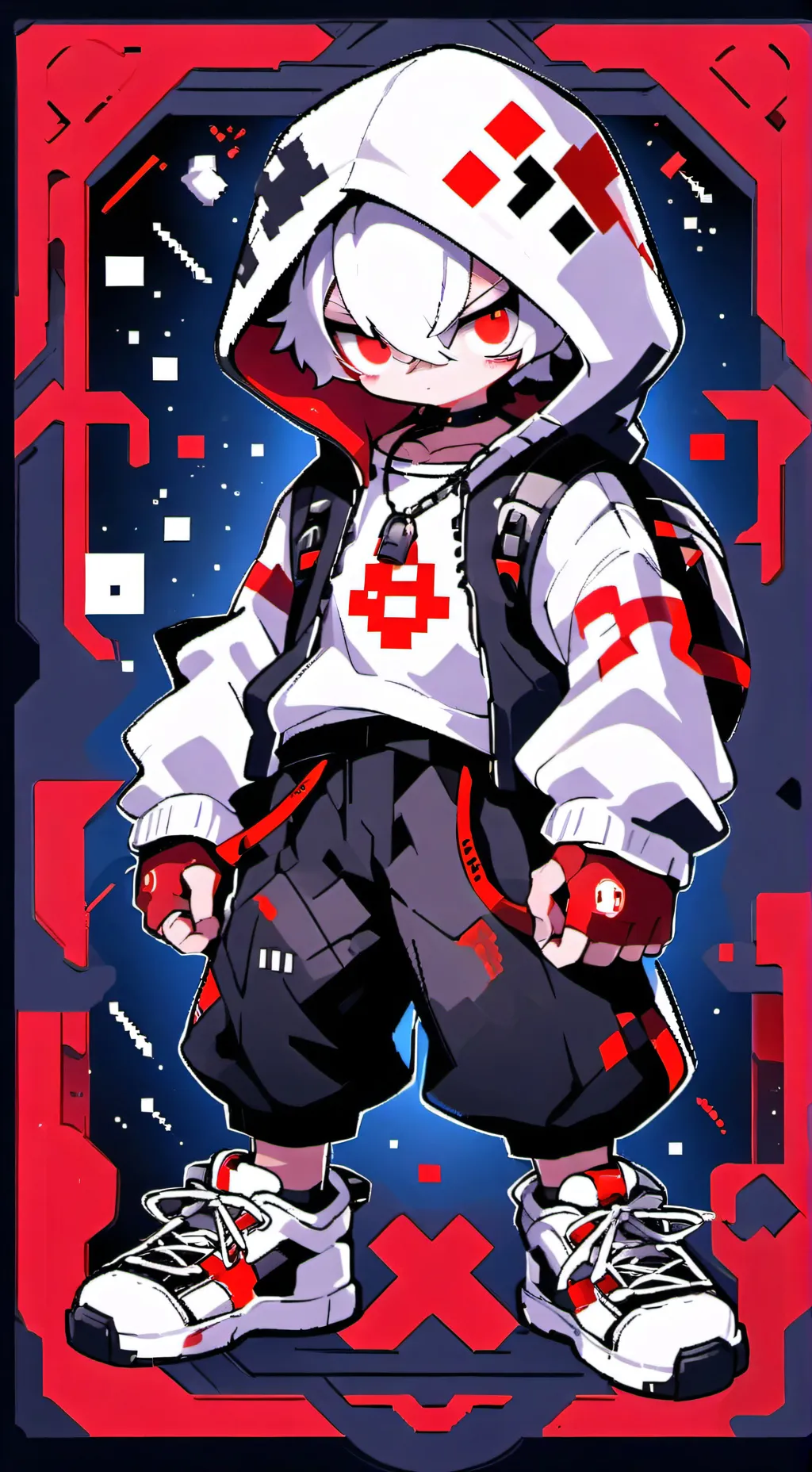 ai character: XYoBoiSansX  background