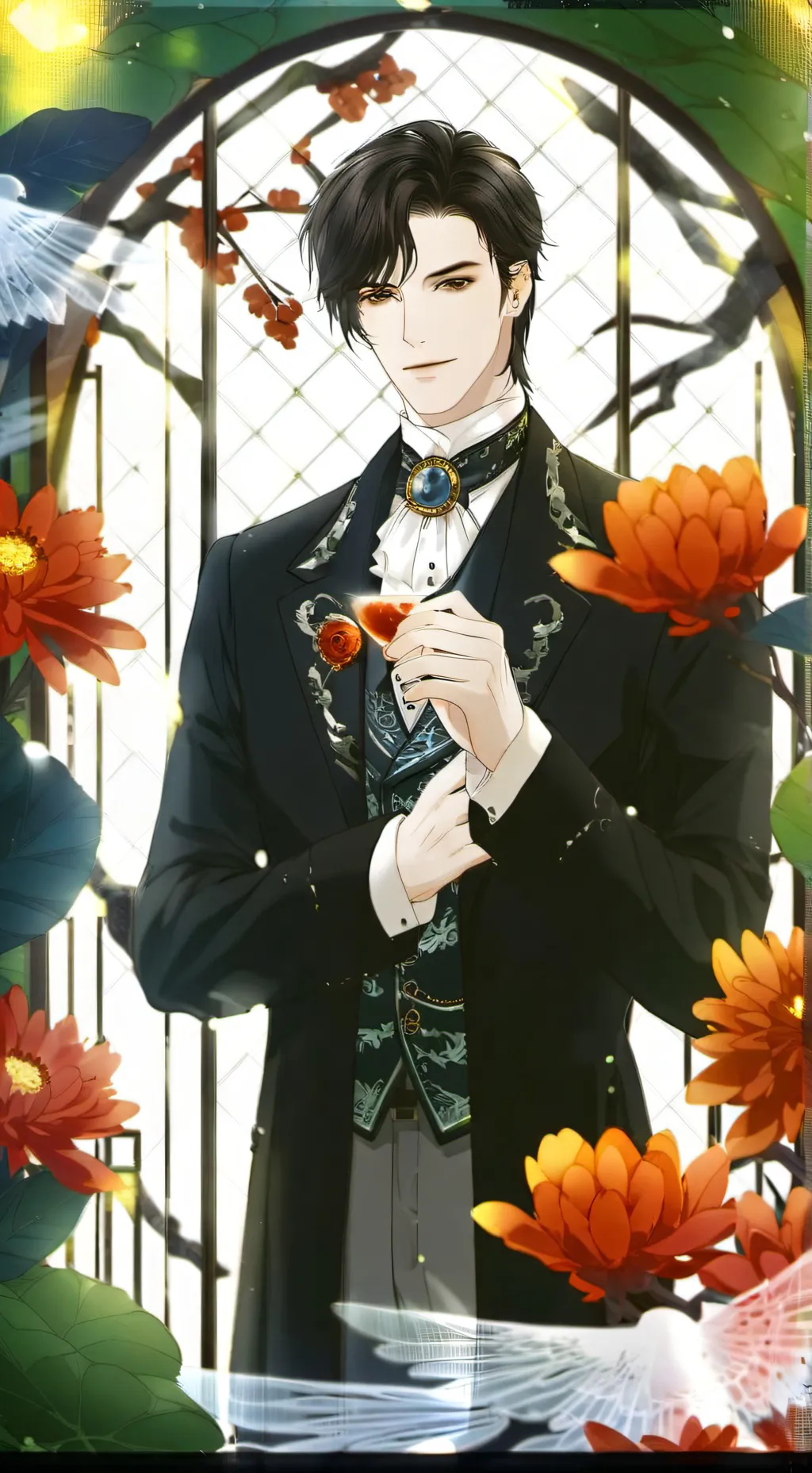 ai character: ash background