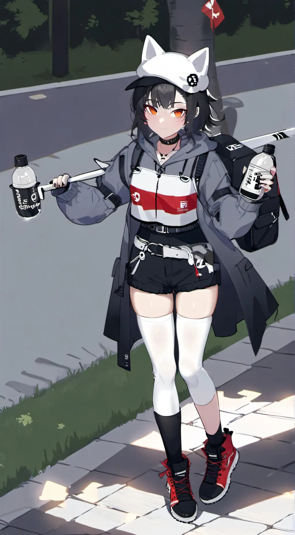 ai character: Mónica  background