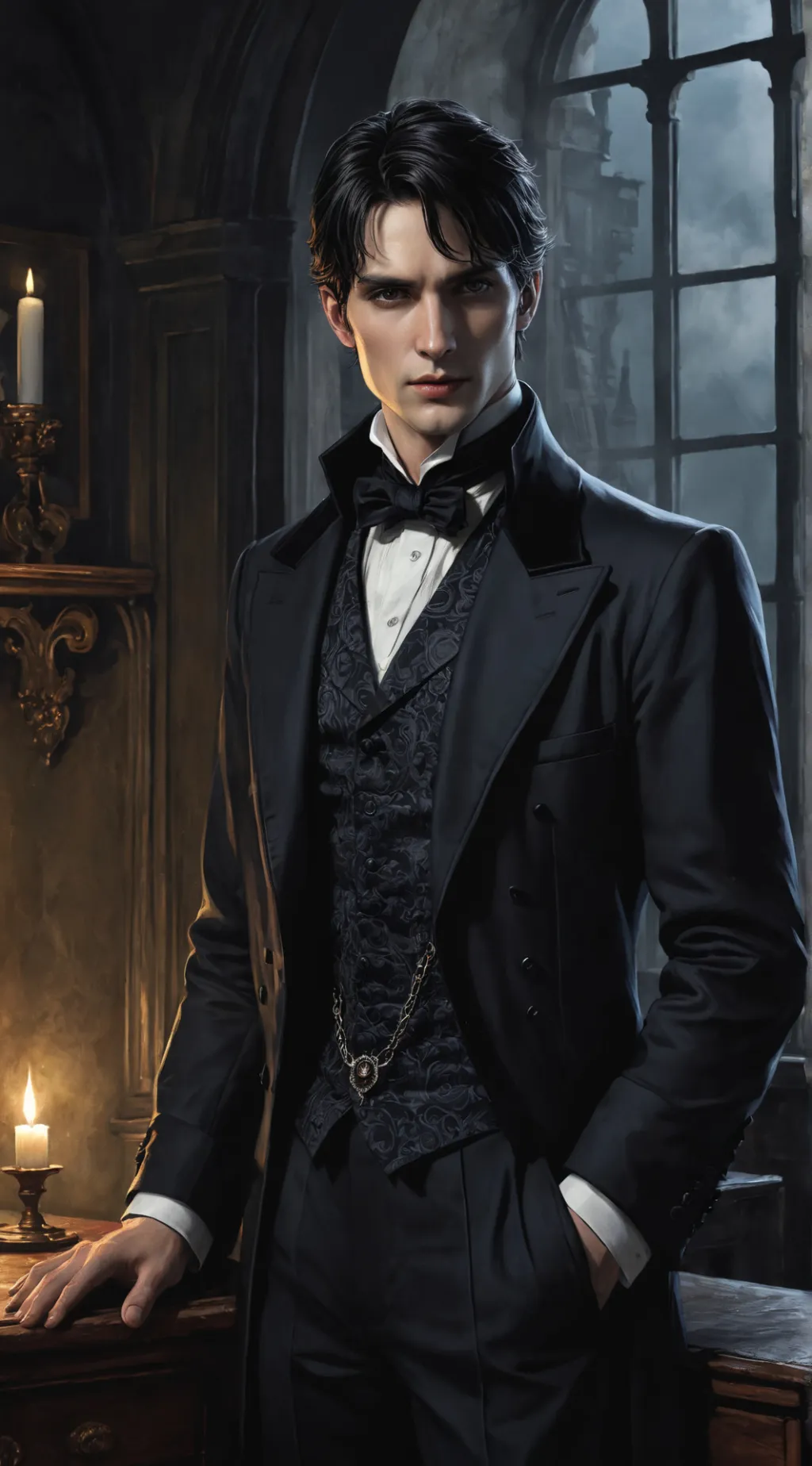 ai character: Lucien background