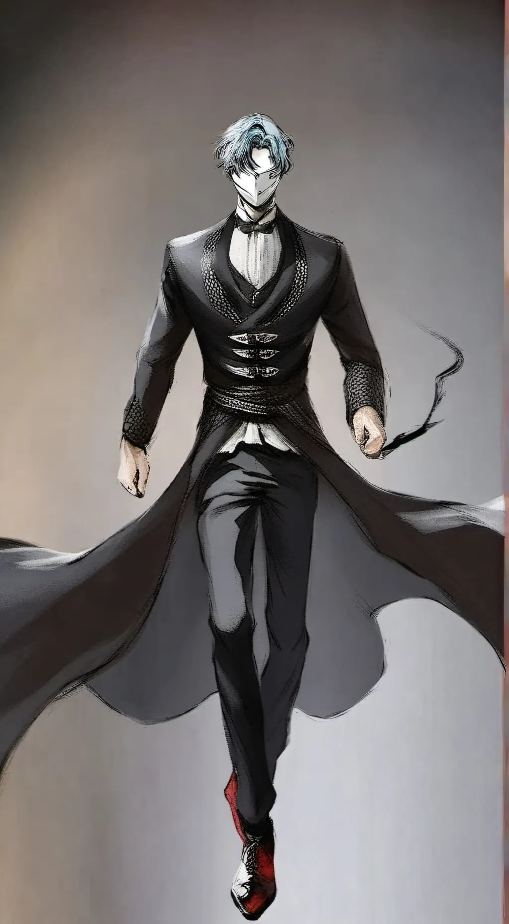 ai character: deku villan  background