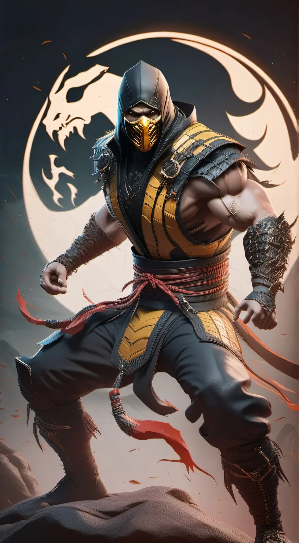 ai character: Scorpion background